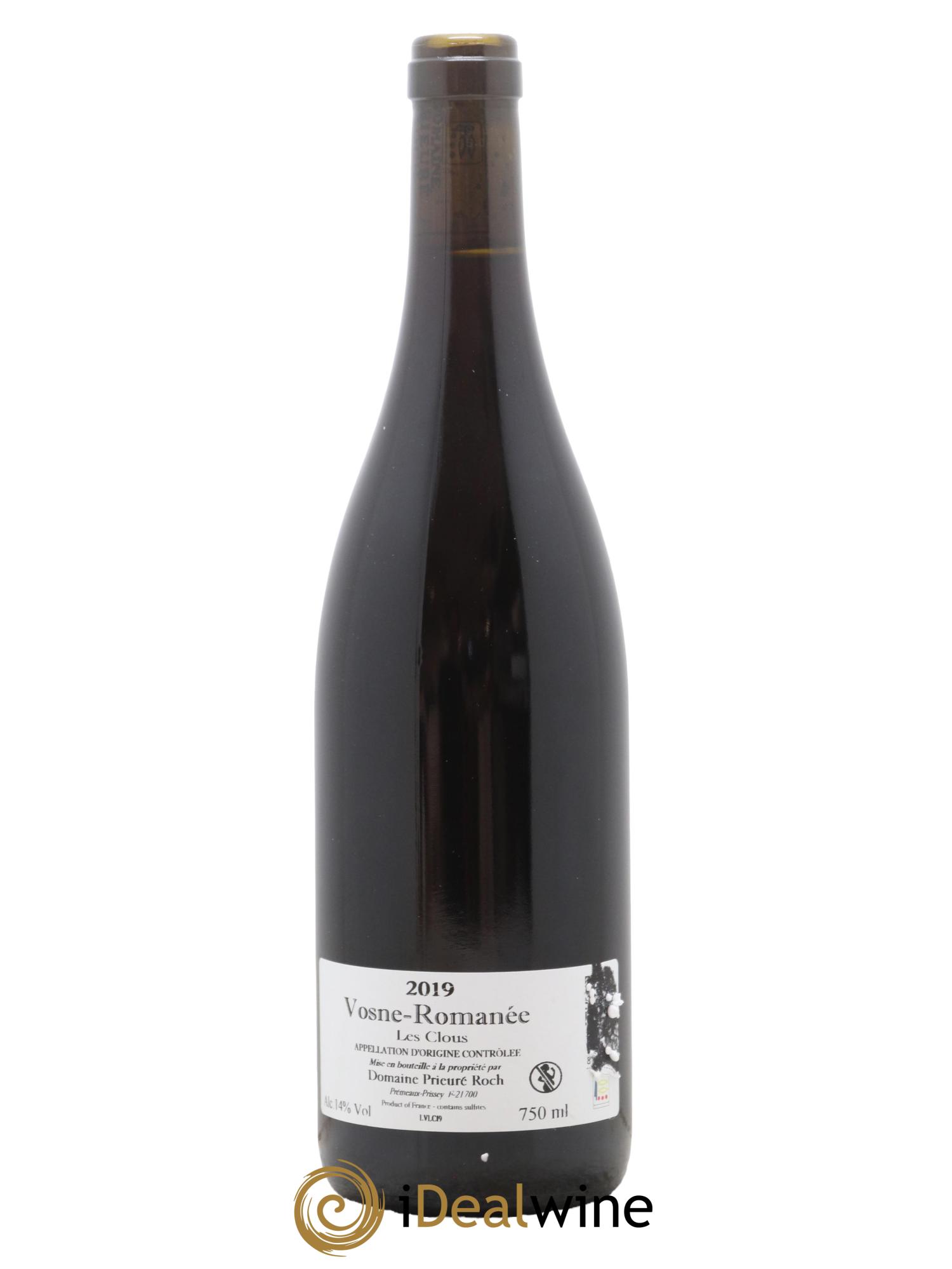 Vosne-Romanée GFV Saint Vincent Les Clous De Vosne Prieure Roch 2019 - Lot de 1 bouteille - 1