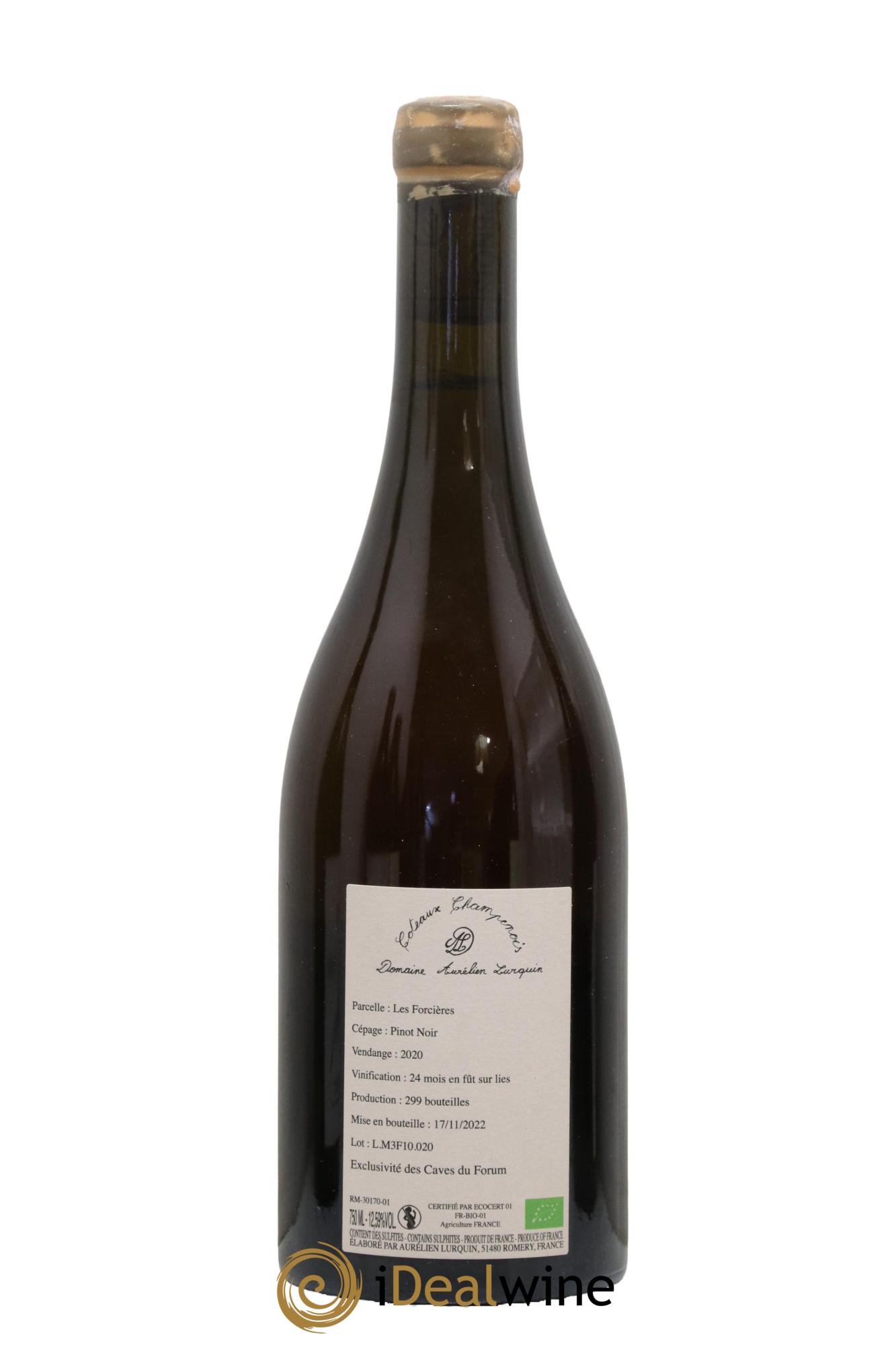 Pinot Noir Les Forcières Aurélien Lurquin 2020 - Lot de 1 bouteille - 1