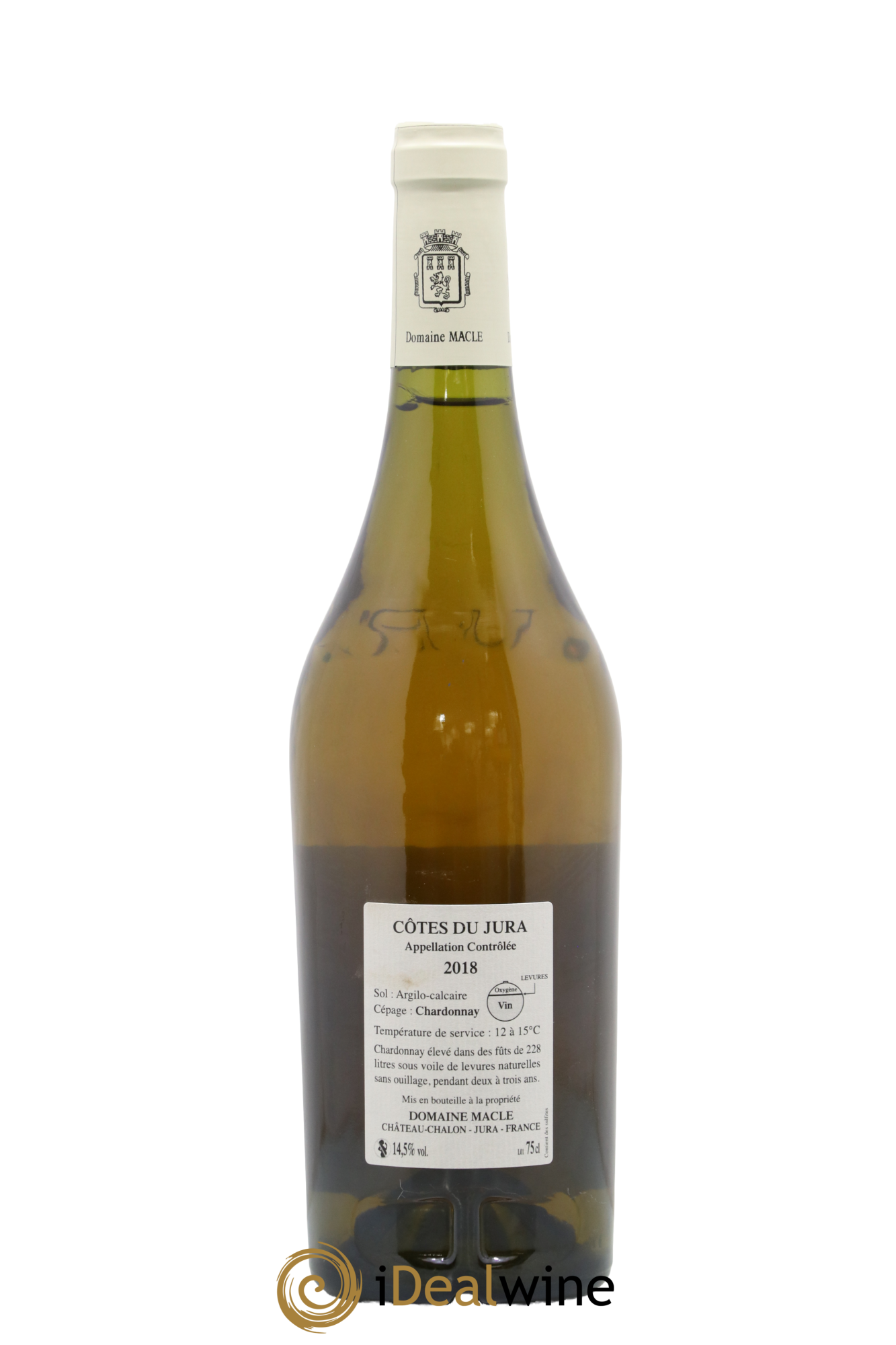 Côtes du Jura Chardonnay sous voile Jean Macle 2018 - Lot of 1 bottle - 1