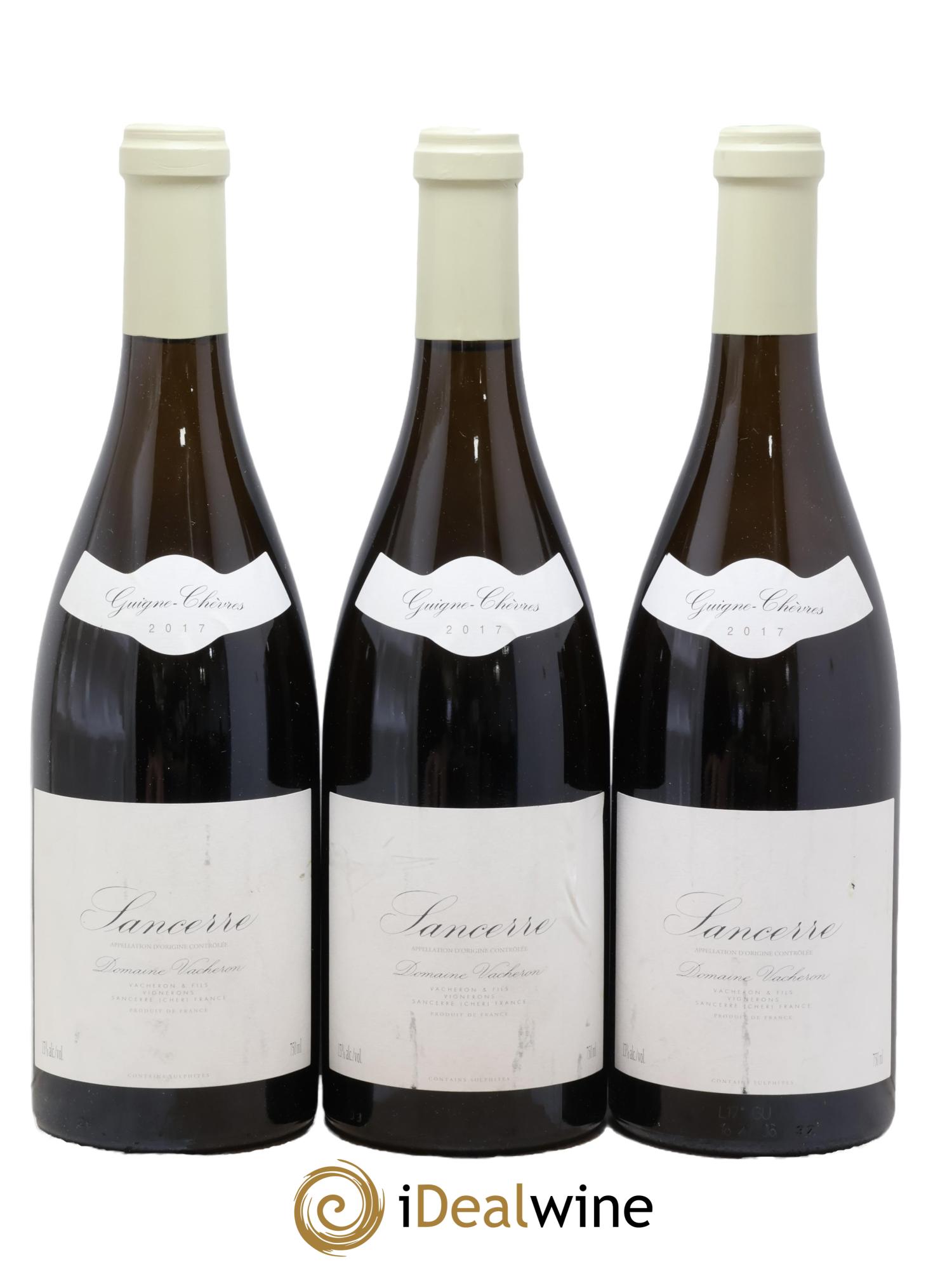 Sancerre Guigne Chèvres Domaine Vacheron et Fils 2017 - Lot de 3 bouteilles - 0