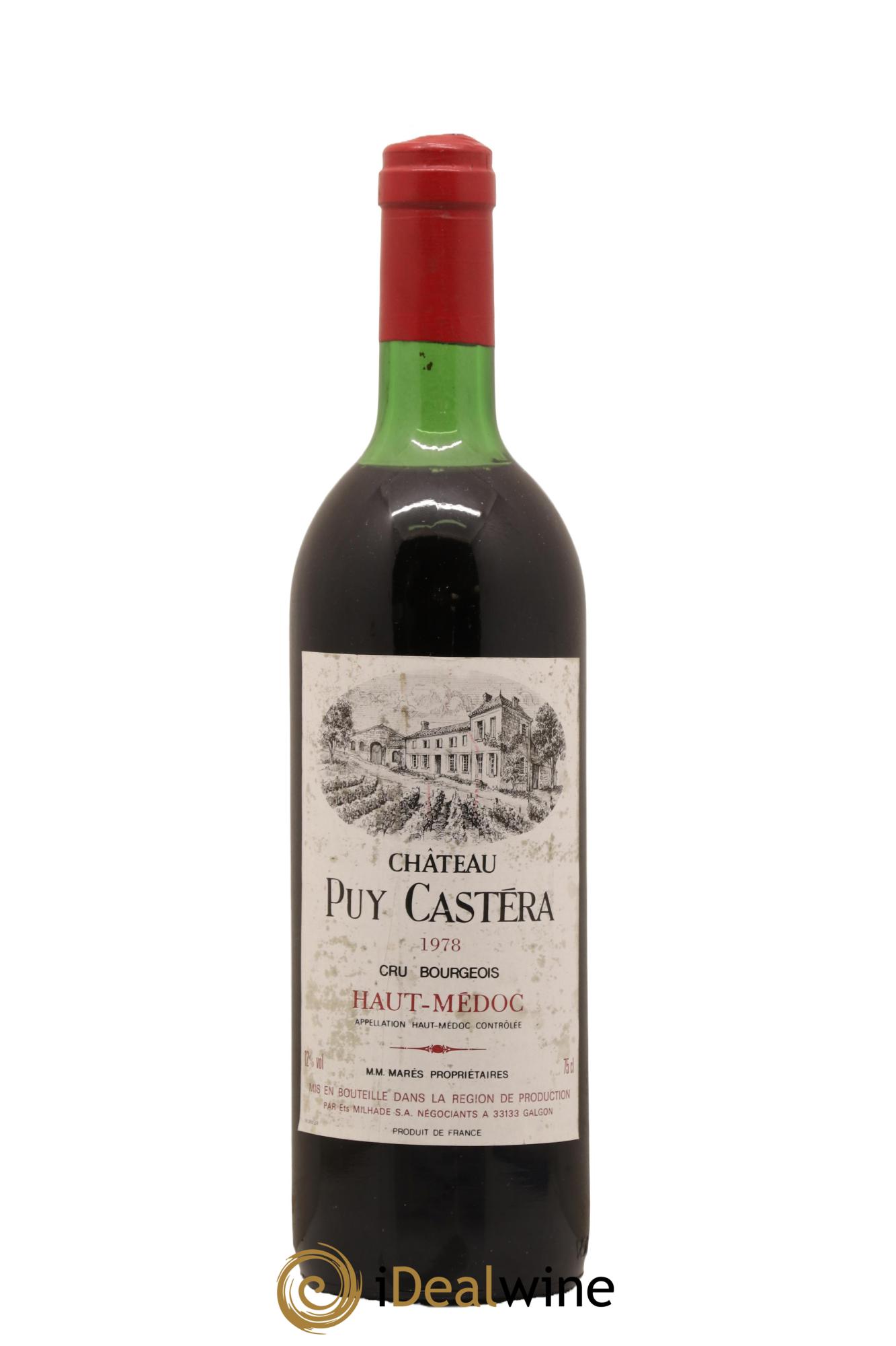 Haut Médoc Chateau Puy Castera 1978 - Lot de 1 bouteille - 0