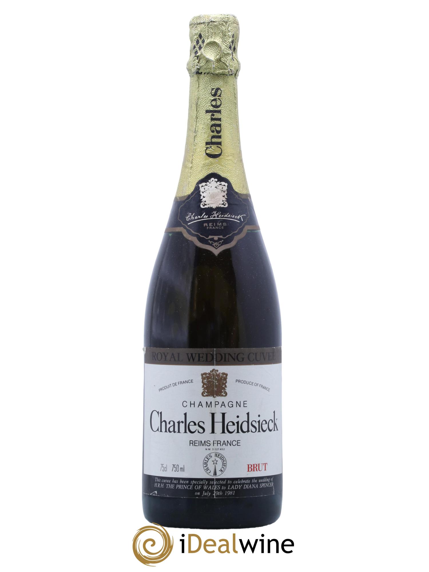 Champagne Royal Wedding Cuvee Charles Heidiesck - Lot de 1 bouteille - 0