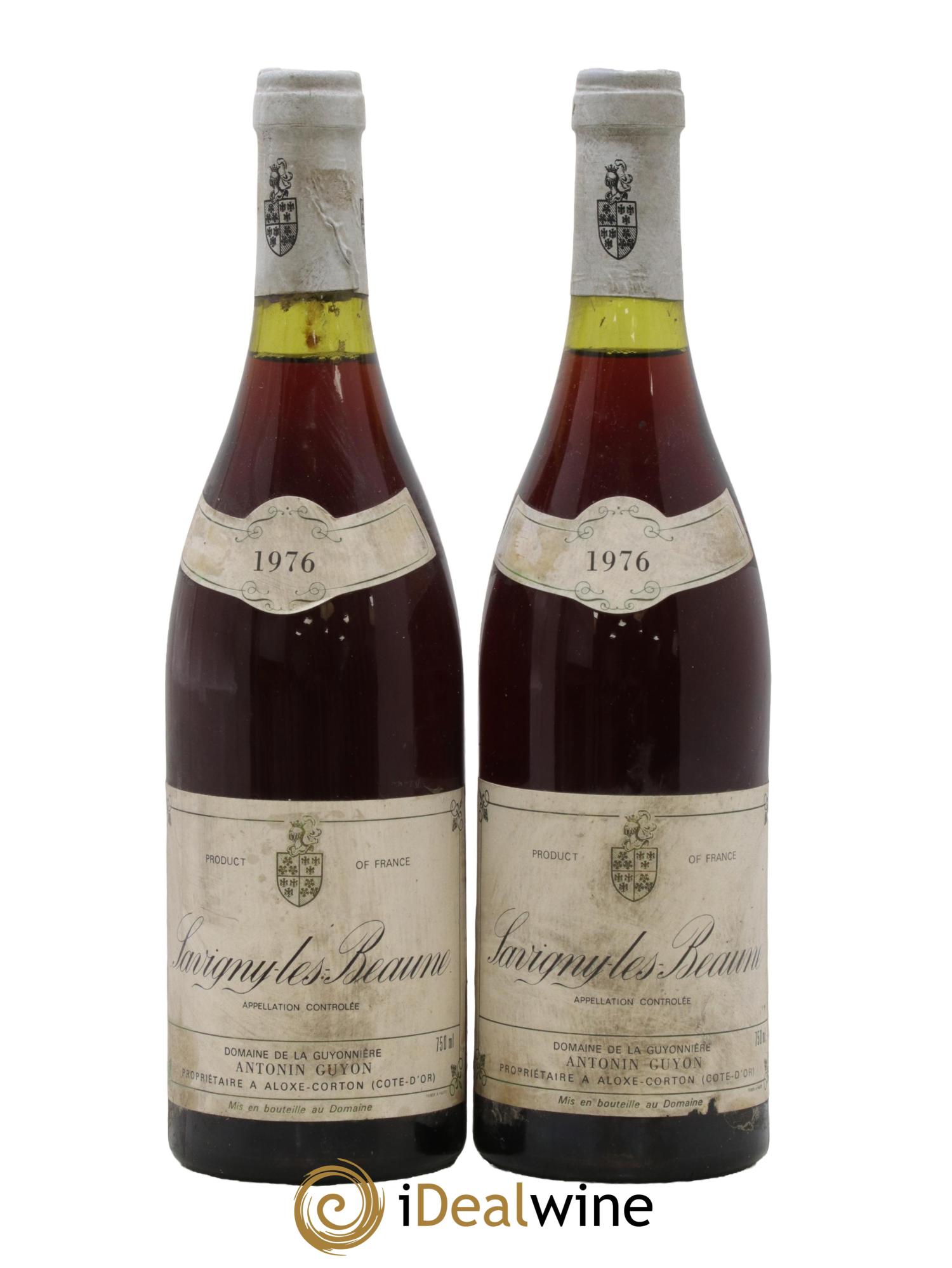 Savigny-lès-Beaune Antonin Guyon 1976 - Lot de 2 bouteilles - 0