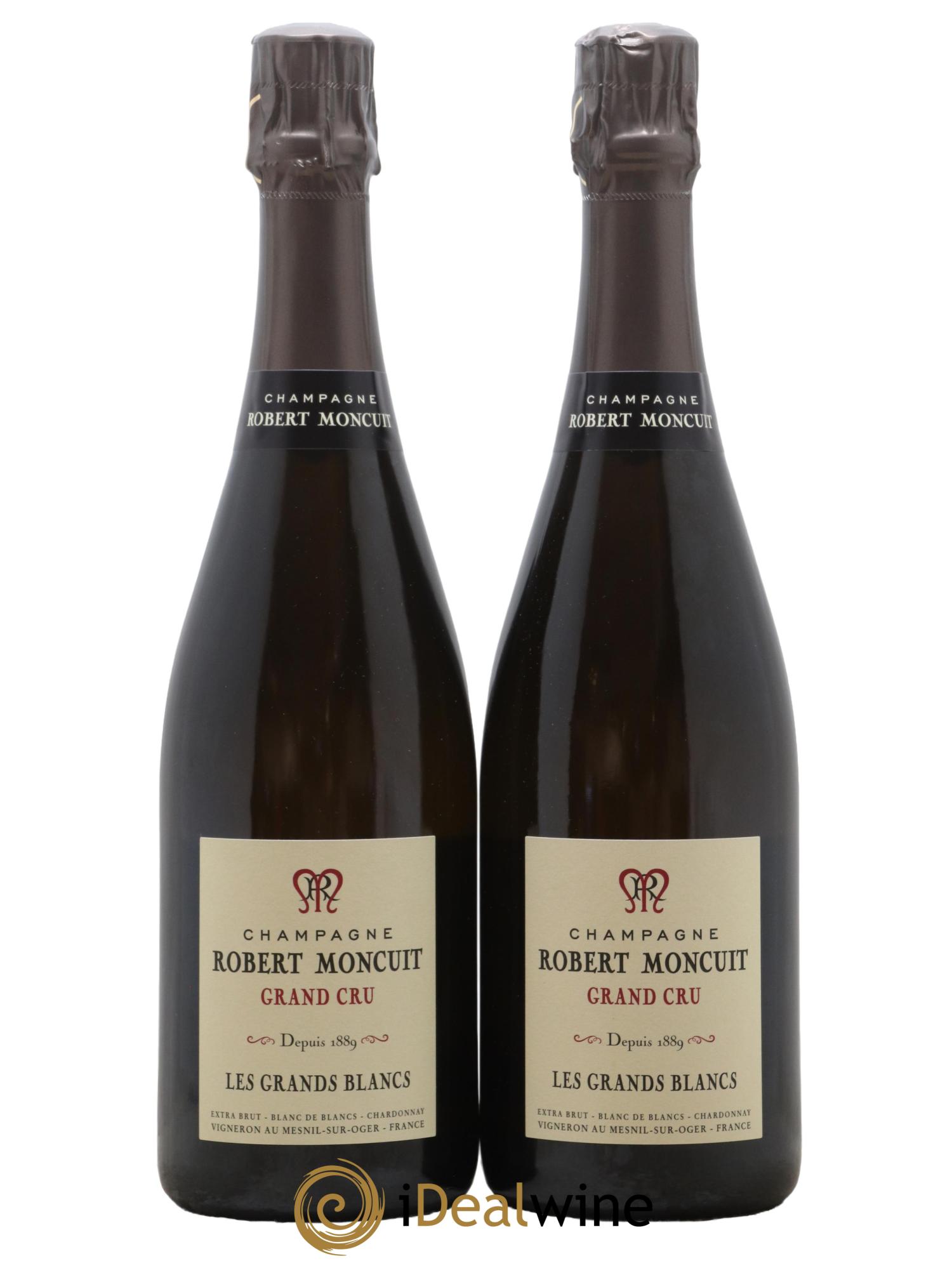 Les Grands Blancs Grand Cru Extra-Brut Robert Moncuit - Lot de 2 bouteilles - 0