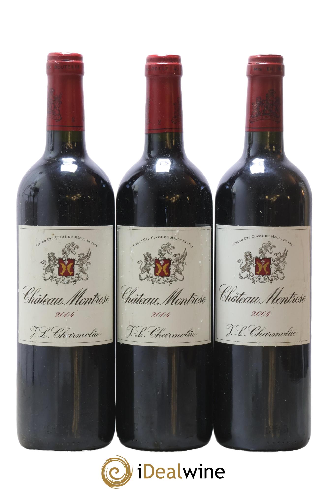 Château Montrose 2ème Grand Cru Classé 2004 - Lot of 3 bottles - 0