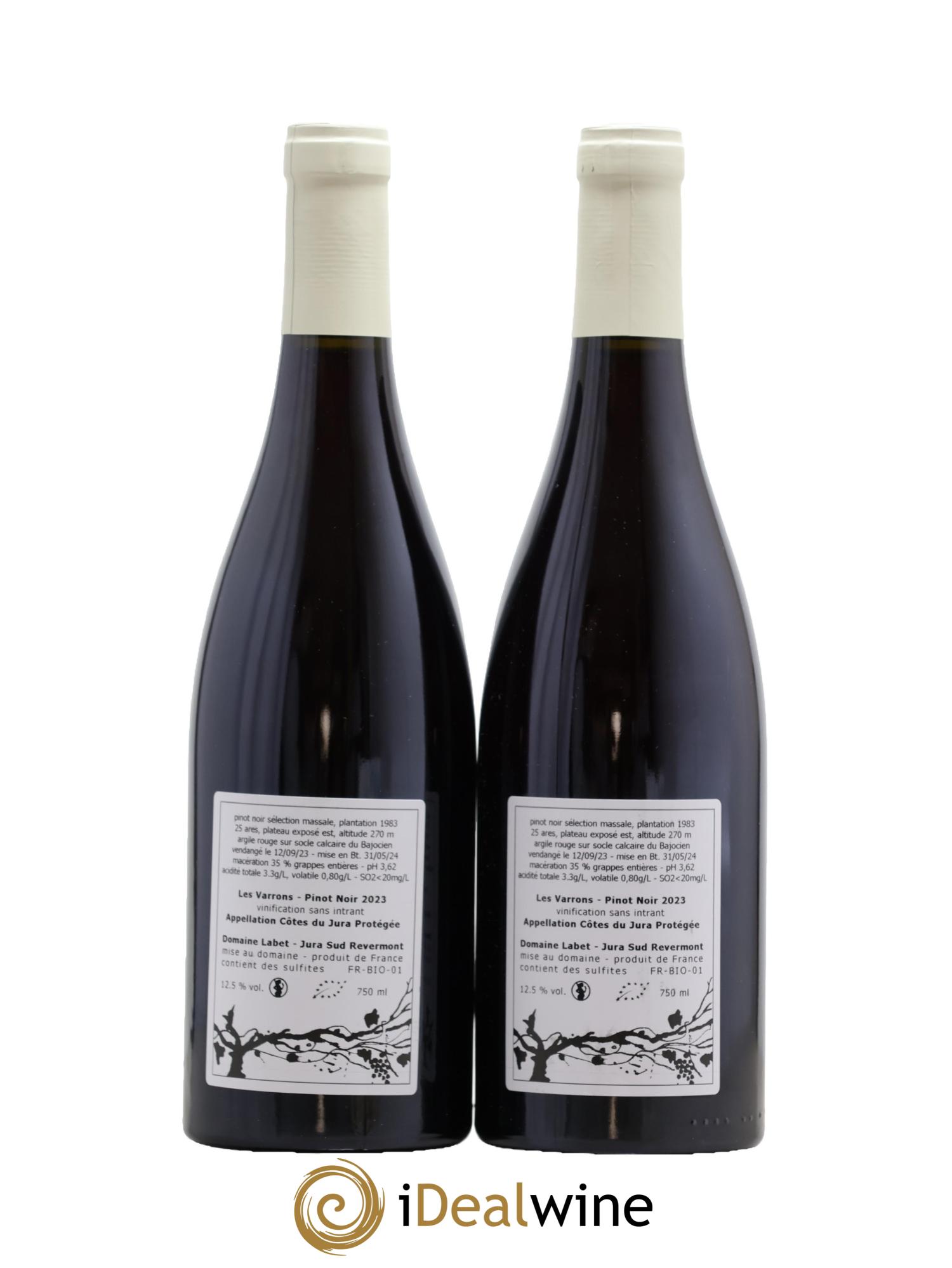 Côtes du Jura Sélection Massale Romain - Julien - Charline Labet 2023 - Lot de 2 bouteilles - 1