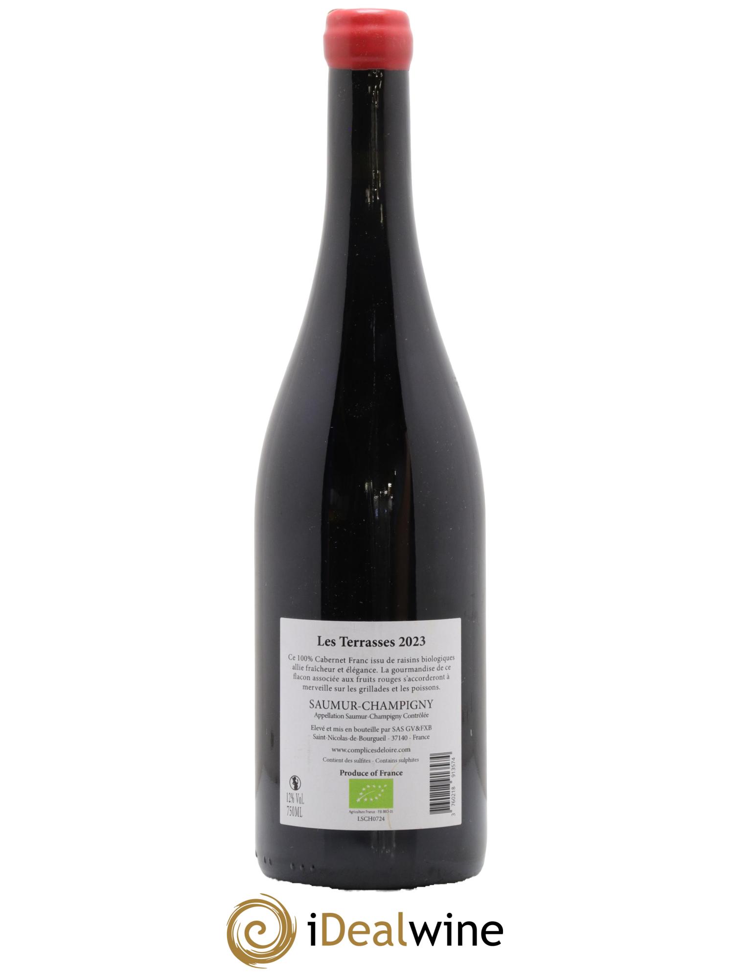 Saumur-Champigny Les Terrasses F.X. Barc 2023 - Lot de 1 bouteille - 1