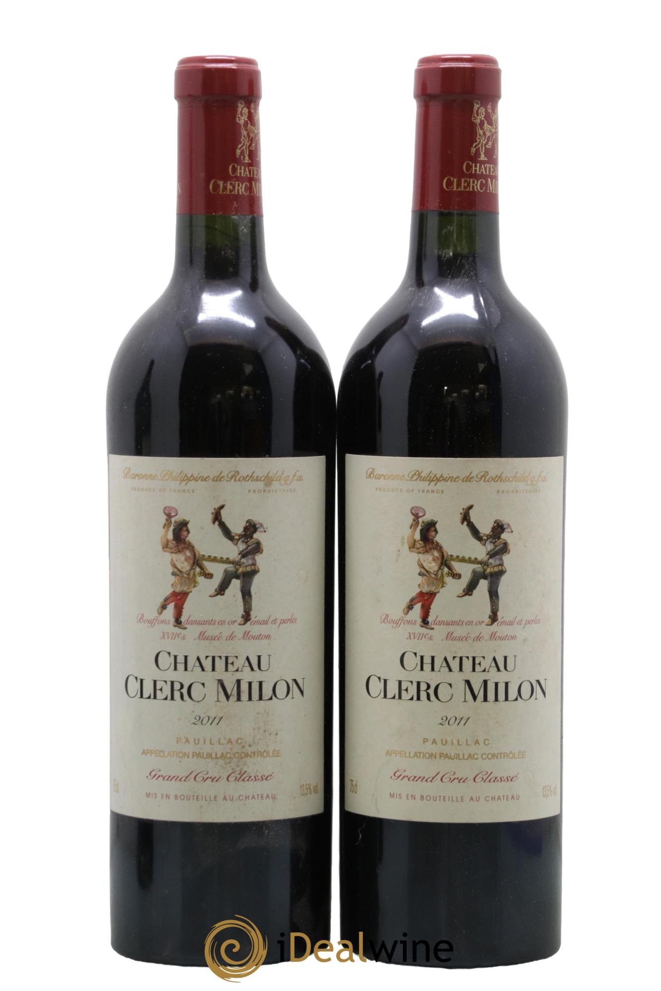 Château Clerc Milon 5ème Grand Cru Classé 2011 - Lot of 2 bottles - 0