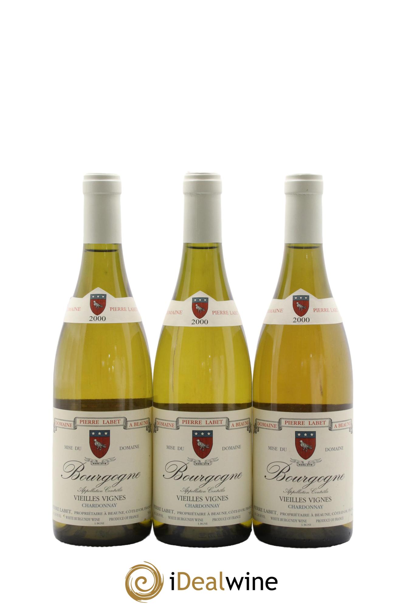 Bourgogne Vieilles Vignes Pierre Labet 2000 - Lot de 3 bouteilles - 0