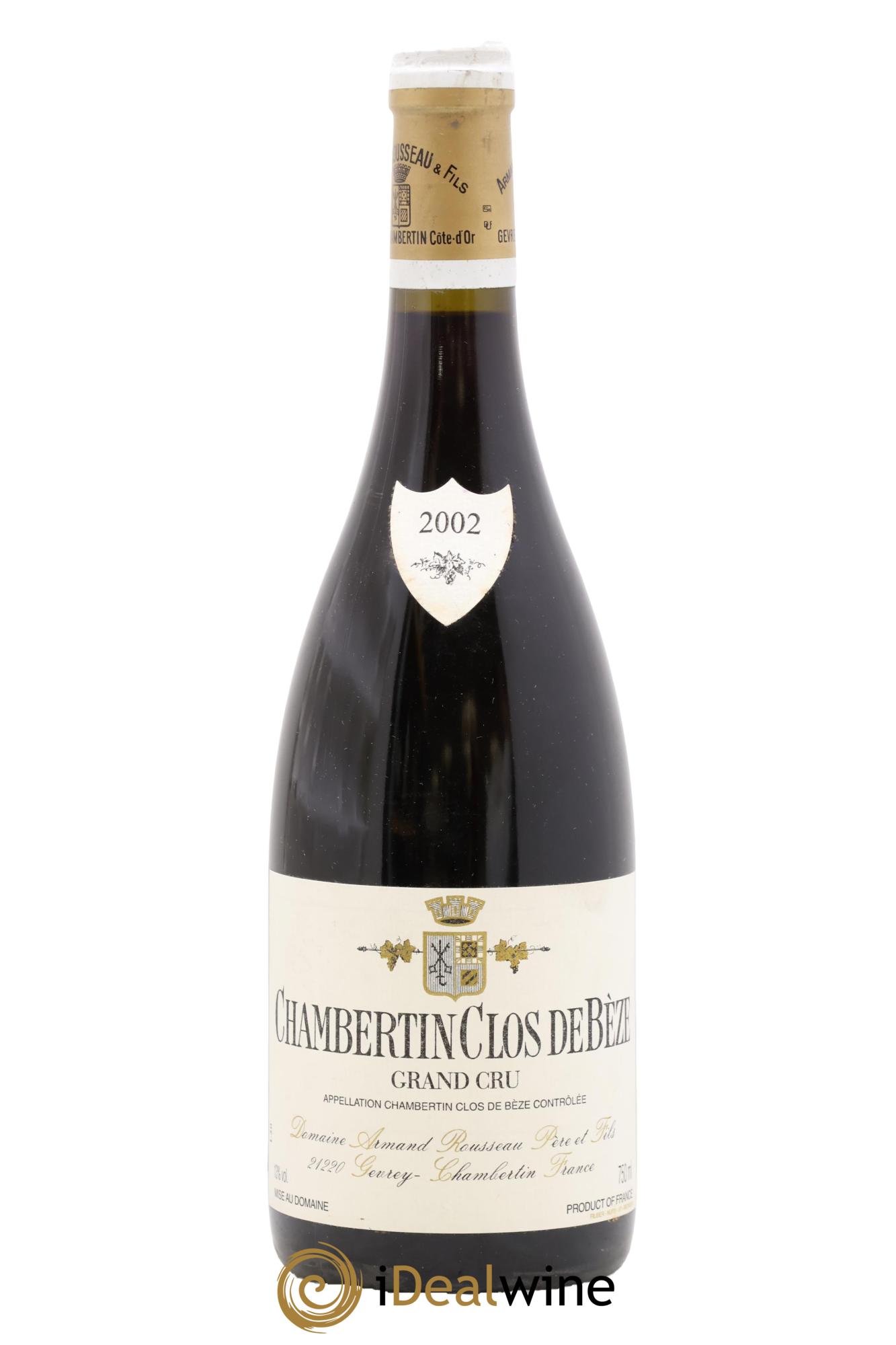 Chambertin Clos de Bèze Grand Cru Armand Rousseau (Domaine) 2002 - Posten von 1 Flasche - 0