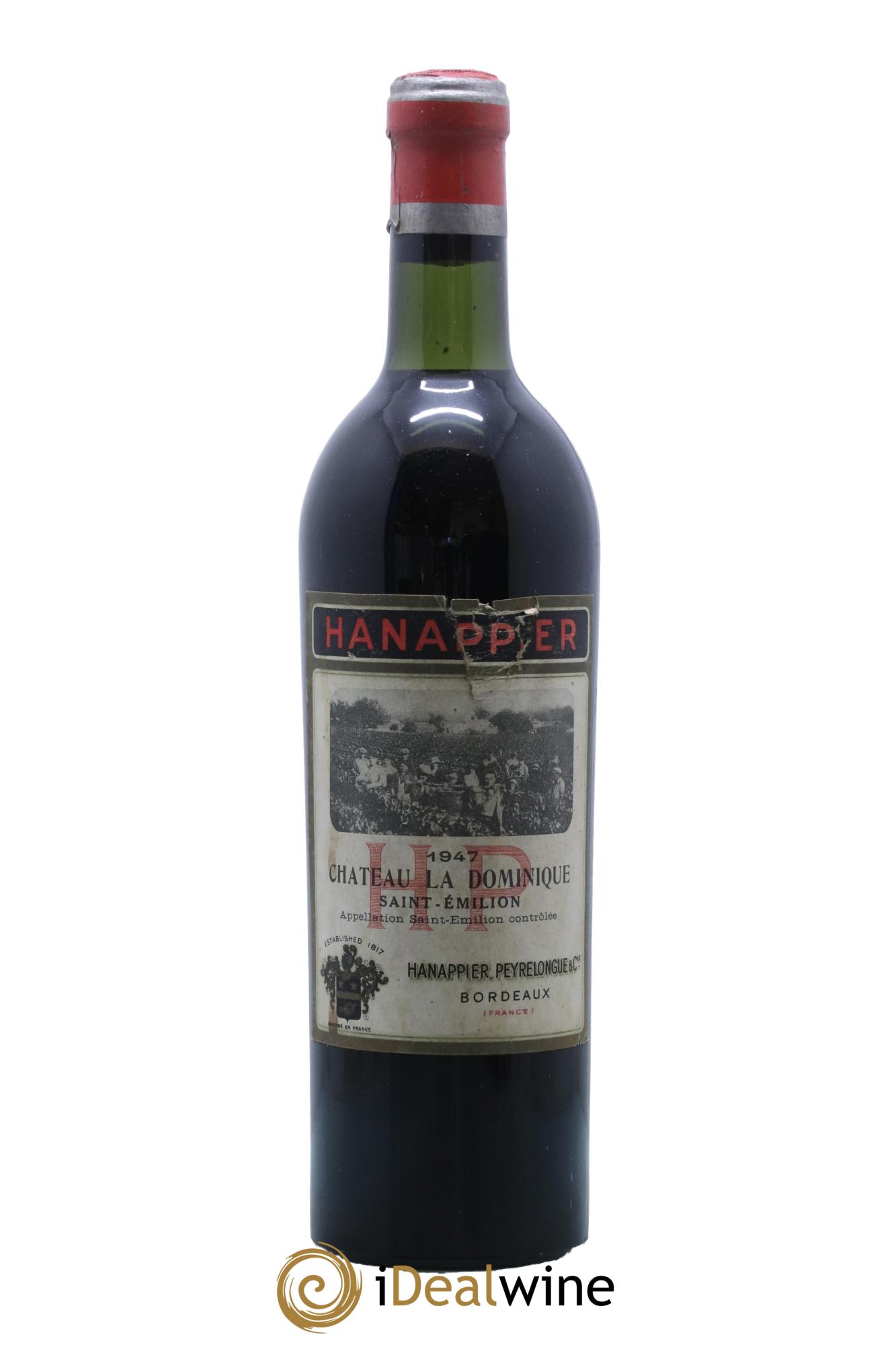 Château la Dominique Grand Cru Classé 1947 - Lot de 1 bouteille - 0