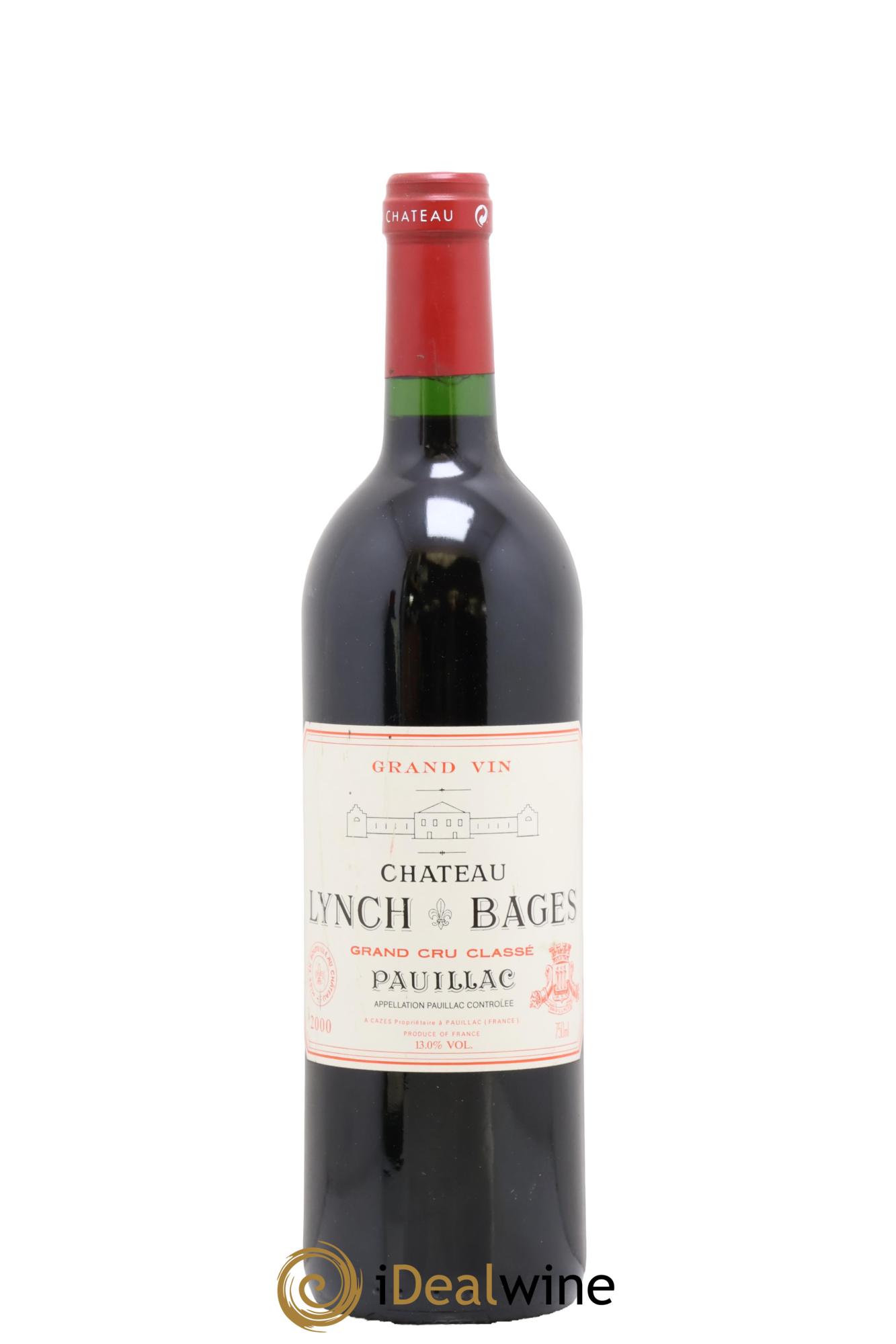 Château Lynch Bages 5ème Grand Cru Classé 2000 - Lot de 1 bouteille - 0