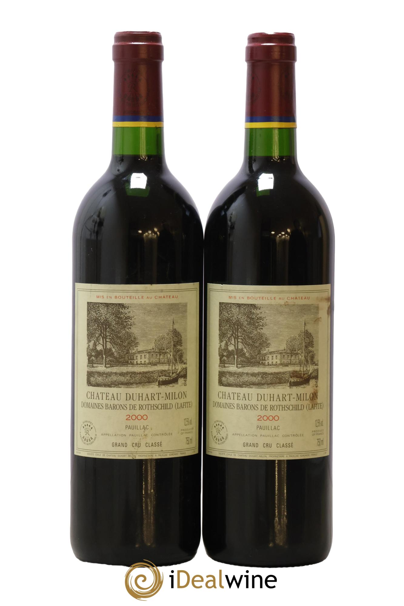 Château Duhart-Milon 4ème Grand Cru Classé 2000 - Lot of 2 bottles - 0