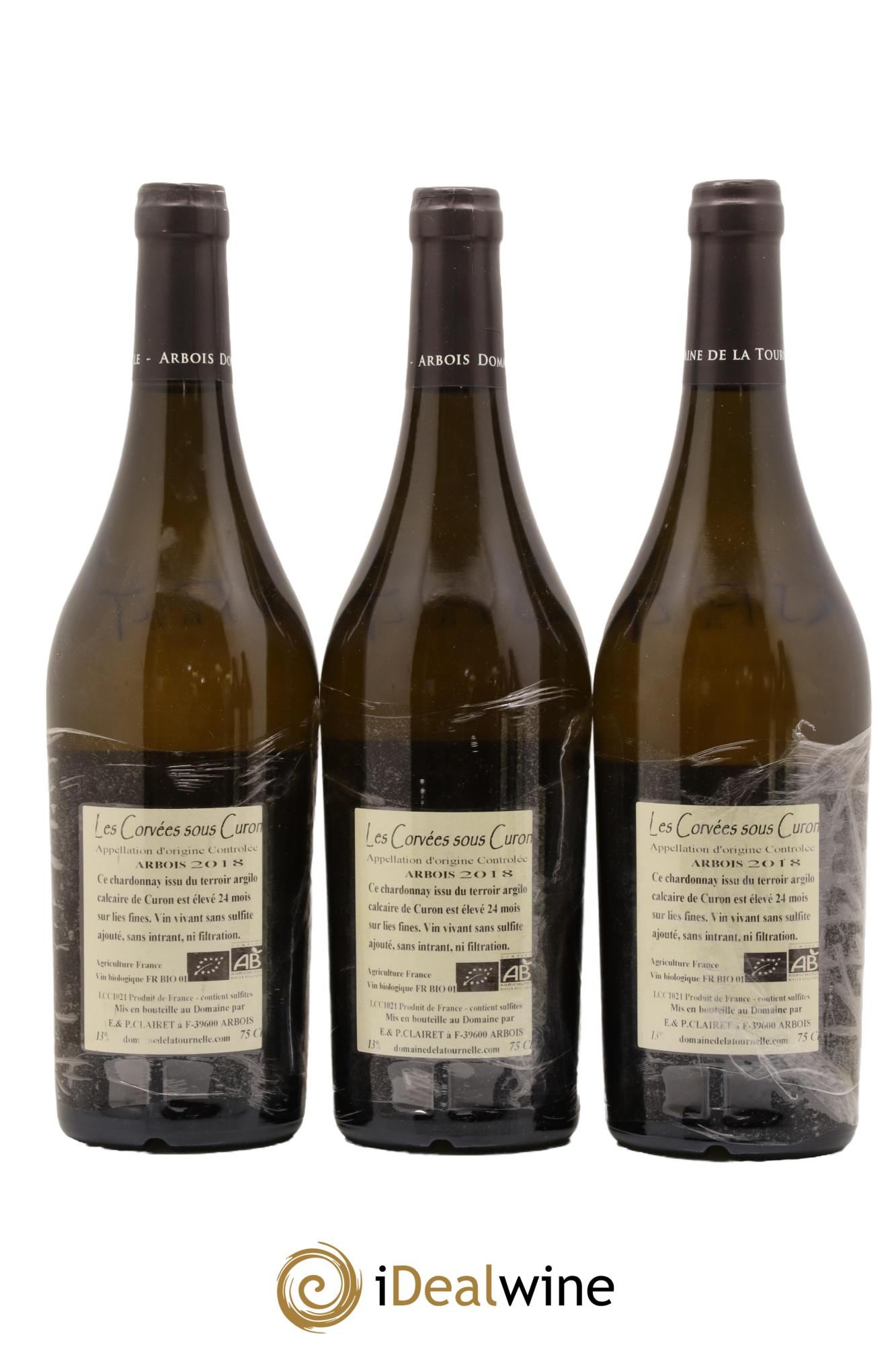 Arbois Les Corvées sous Curon Domaine de la Tournelle 2018 - Lot de 3 bouteilles - 1