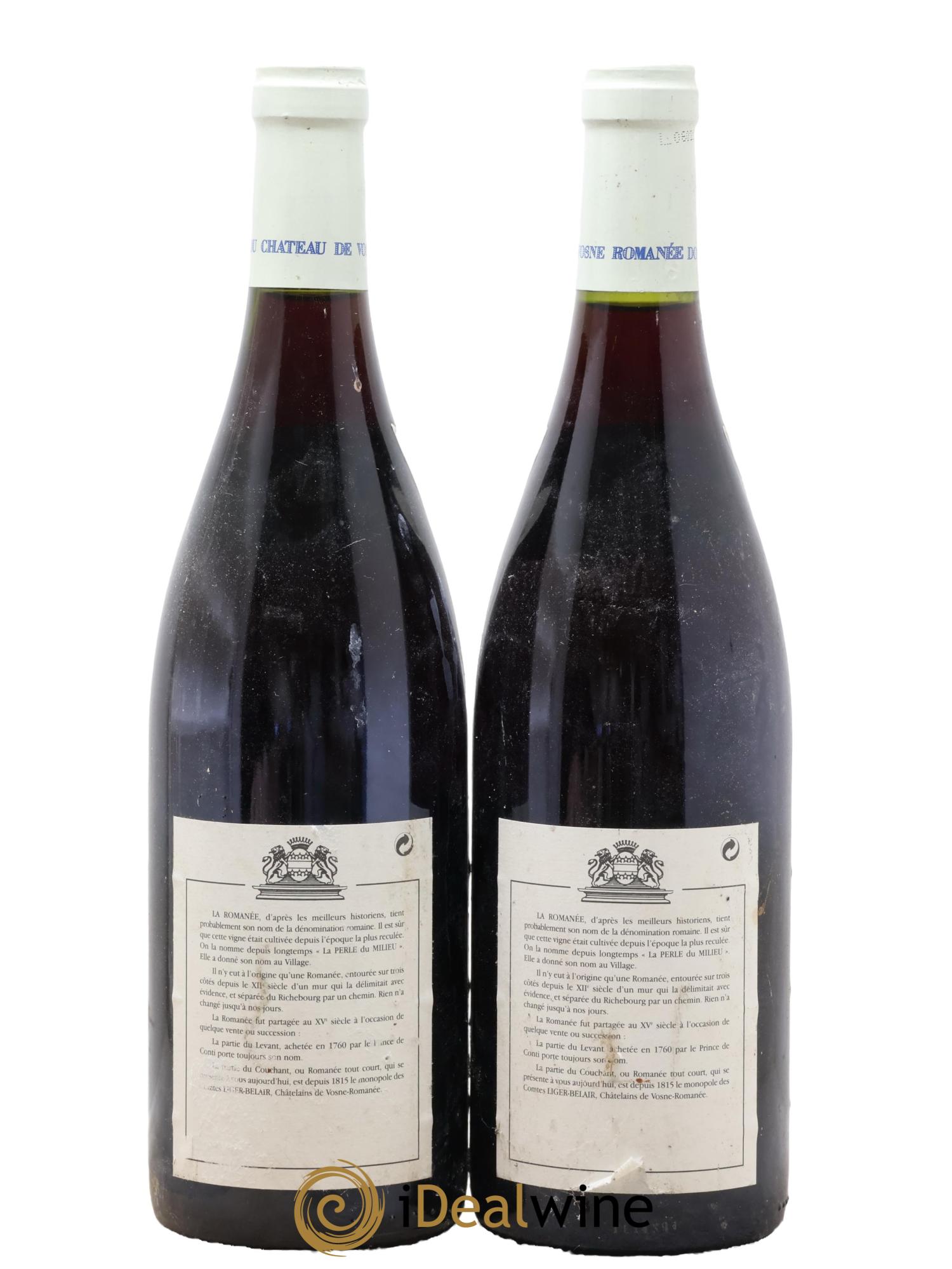La Romanée Grand Cru Comte Liger-Belair (Domaine du) Bouchard 2004 - Lot de 2 bouteilles - 1