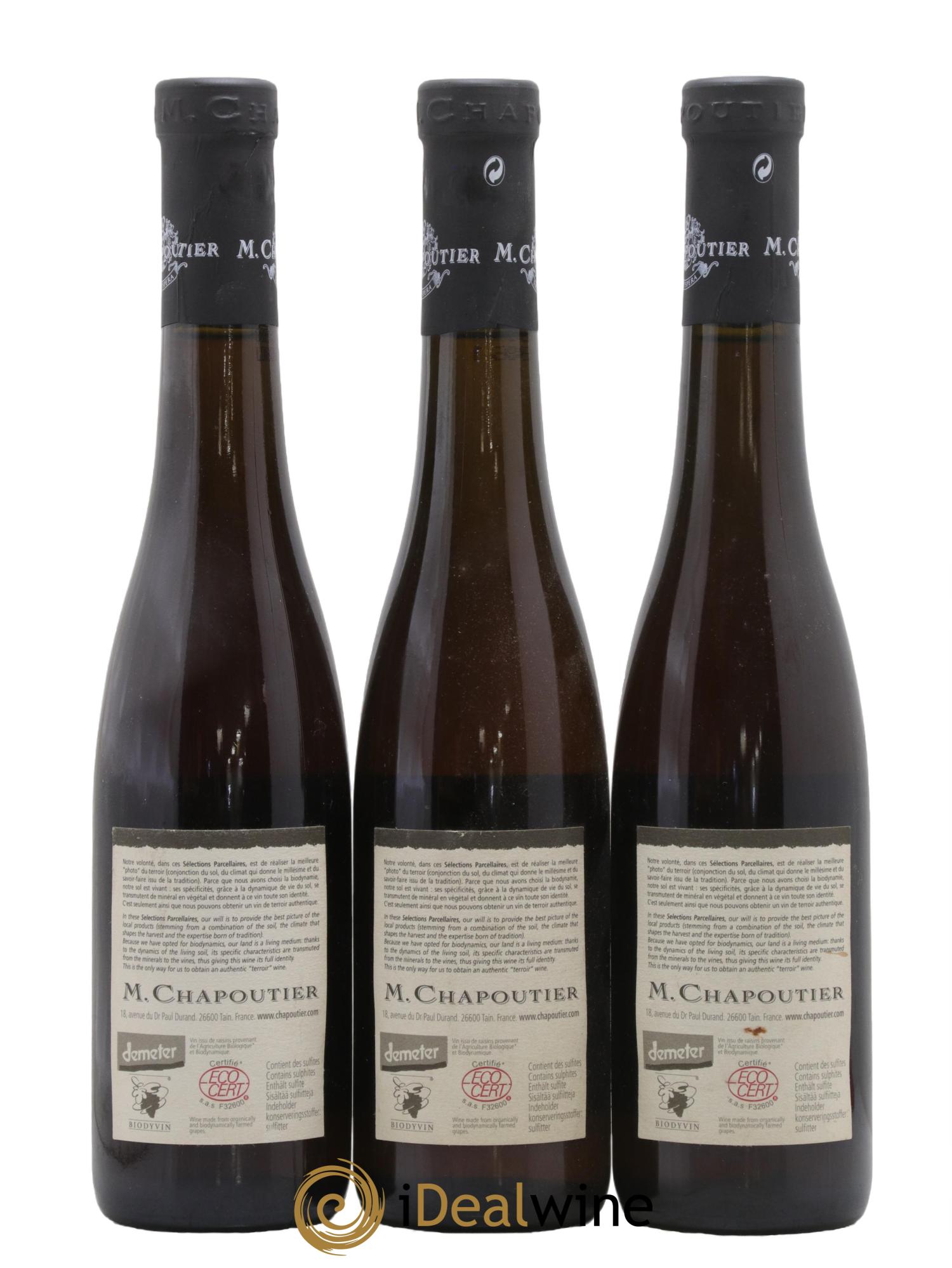 Hermitage Vin de Paille Chapoutier  2004 - Lot de 3 demi bouteilles - 1