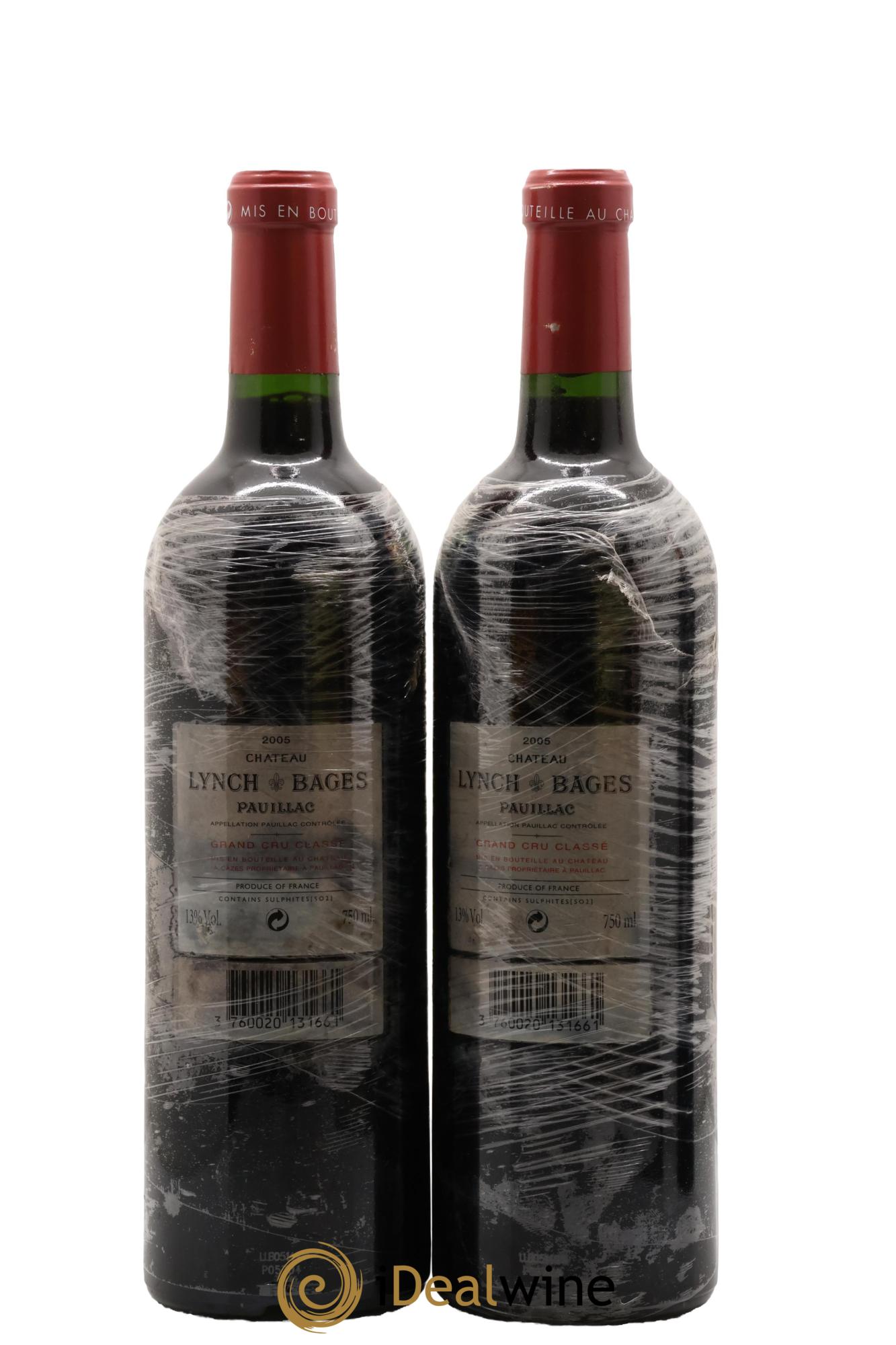 Château Lynch Bages 5ème Grand Cru Classé 2005 - Lot de 2 bouteilles - 1
