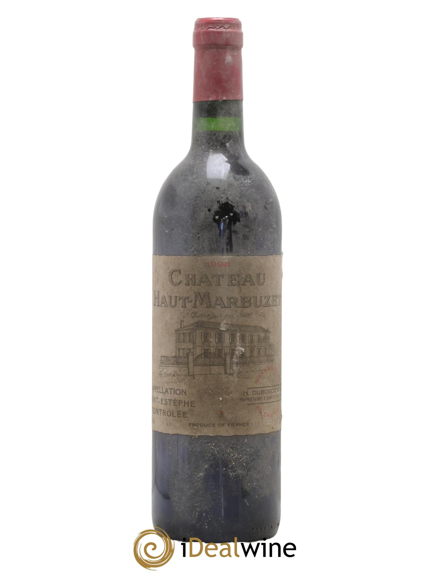 Château Haut Marbuzet 1998 - Lot de 1 bouteille - 0