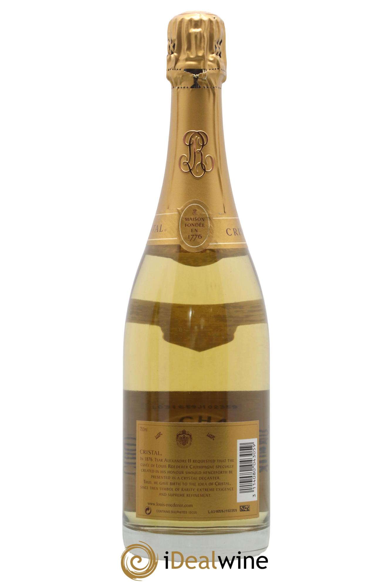 Cristal Louis Roederer 2002 - Posten von 1 Flasche - 1