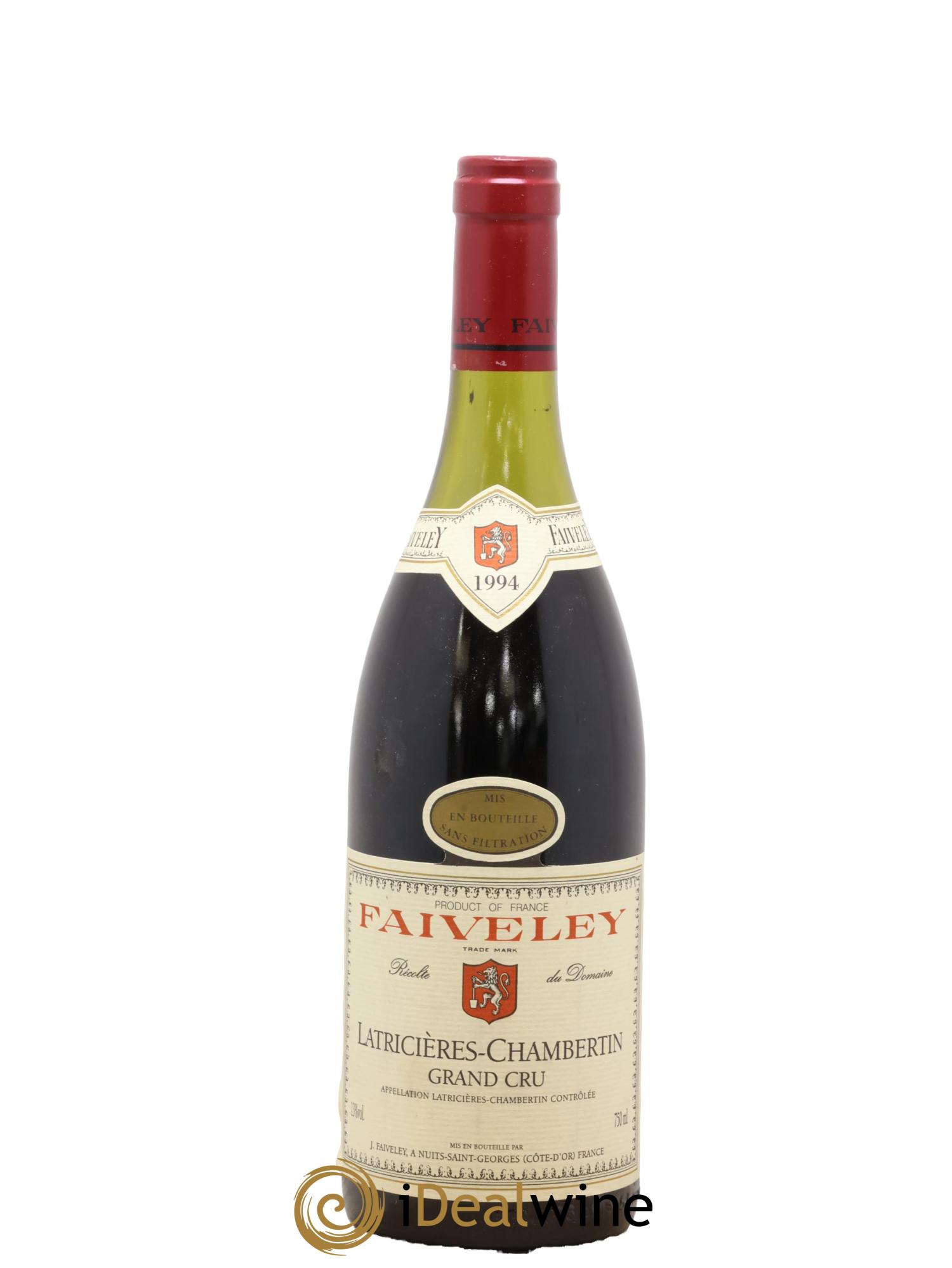 Latricières-Chambertin Grand Cru Faiveley 1994 - Lot de 1 bouteille - 0