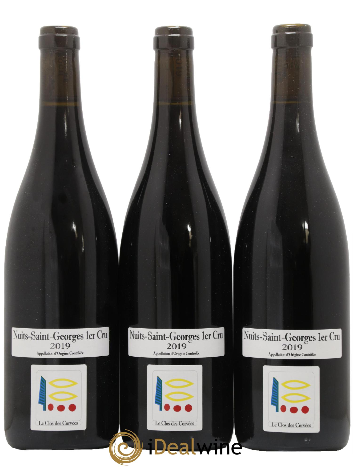 Nuits-Saint-Georges 1er Cru Le Clos des Corvées Prieuré Roch 2019 - Lot de 3 bouteilles - 0