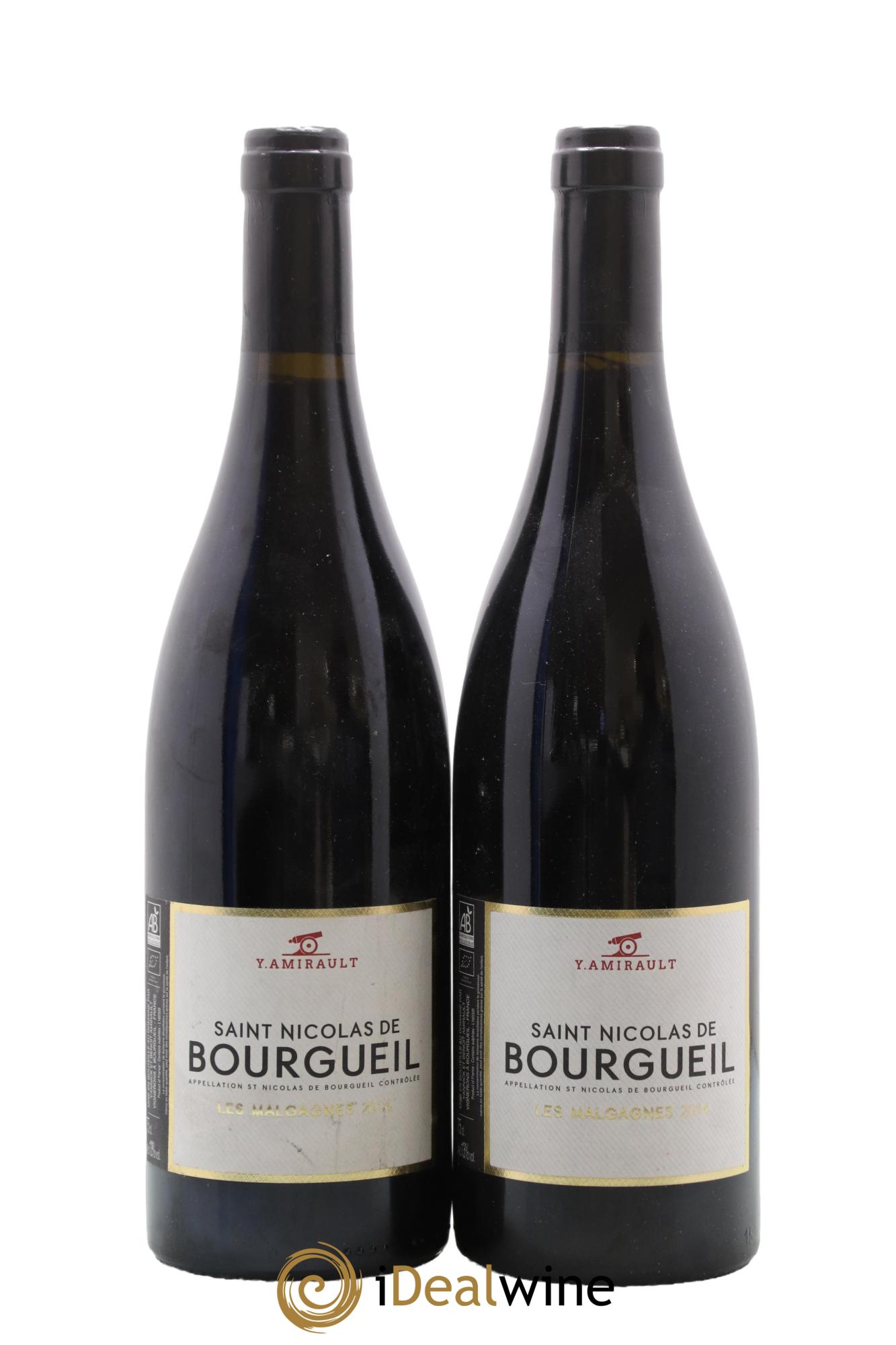 Saint-Nicolas de Bourgueil Les Malgagnes Yannick Amirault (Domaine) 2014 - Lot de 2 bouteilles - 0