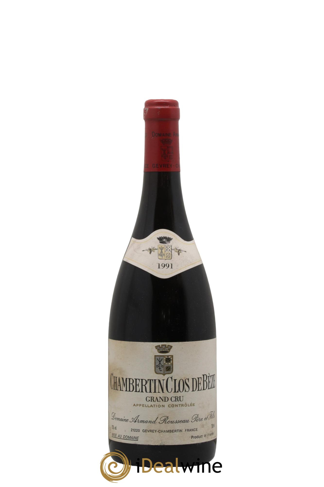 Chambertin Clos de Bèze Grand Cru Armand Rousseau (Domaine) 1991 - Lot de 1 bouteille - 0