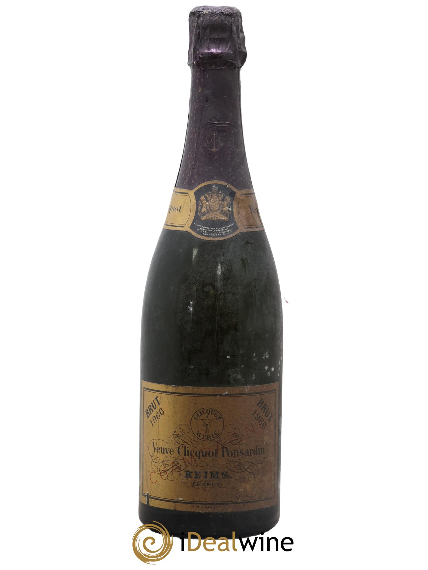 Brut Millésimé Veuve Clicquot 1966 - Lot of 1 bottle - 0