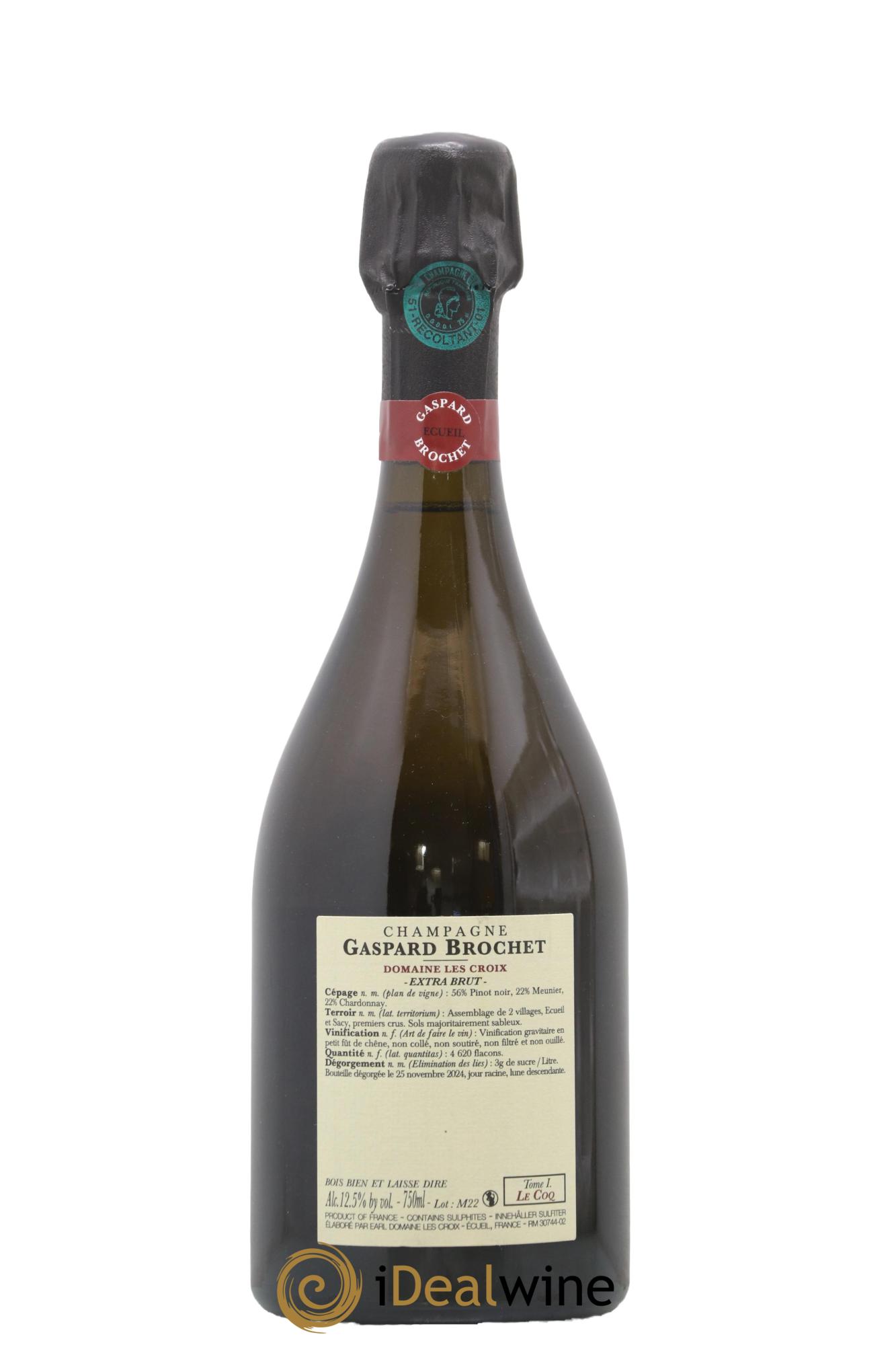 Extra Brut Le Coq Tome I Gaspard Brochet - Lot de 1 bouteille - 1