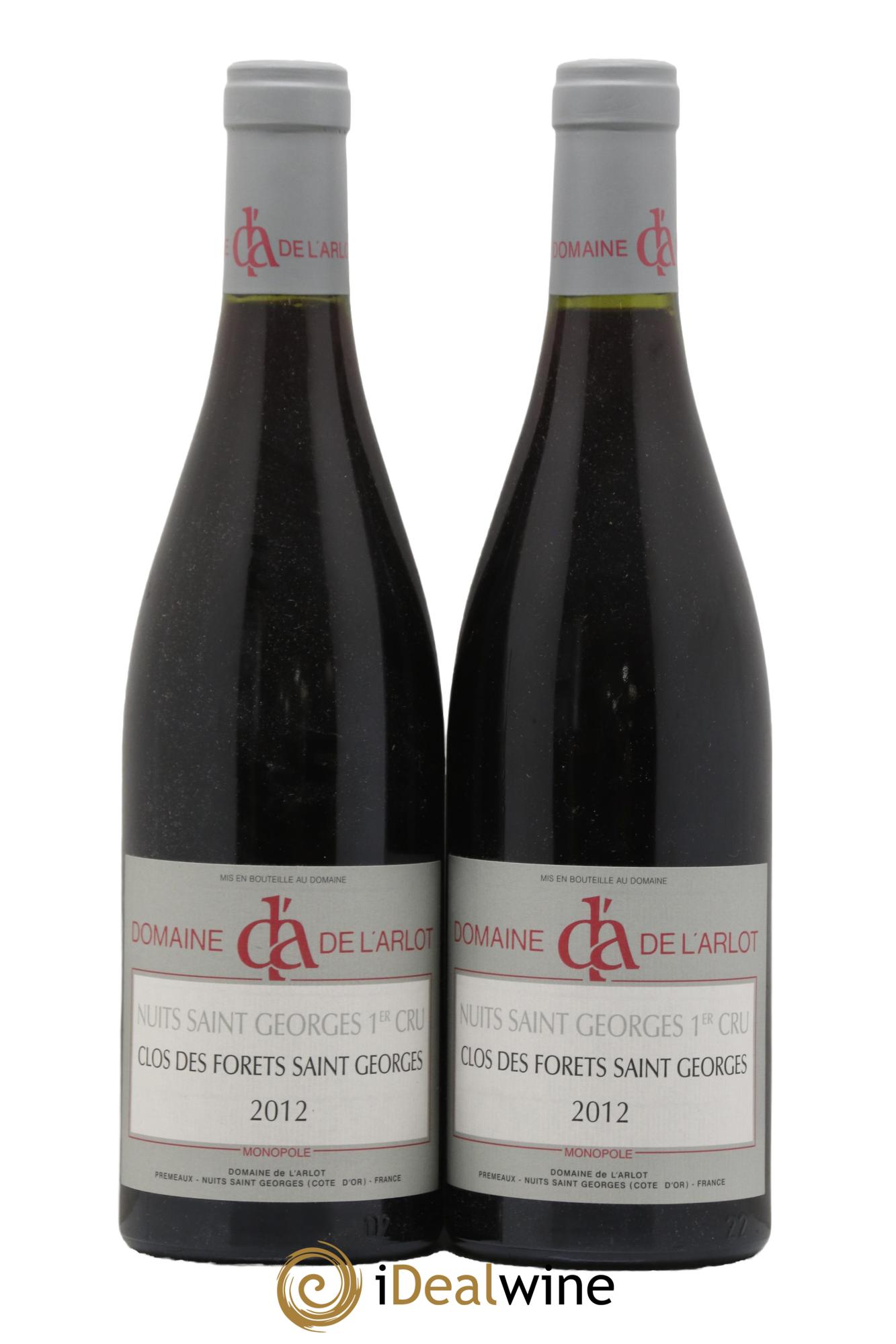 Nuits-Saint-Georges 1er Cru Clos des Forêts Saint-Georges Domaine de l'Arlot 2012 - Lotto di 2 bottiglie - 0