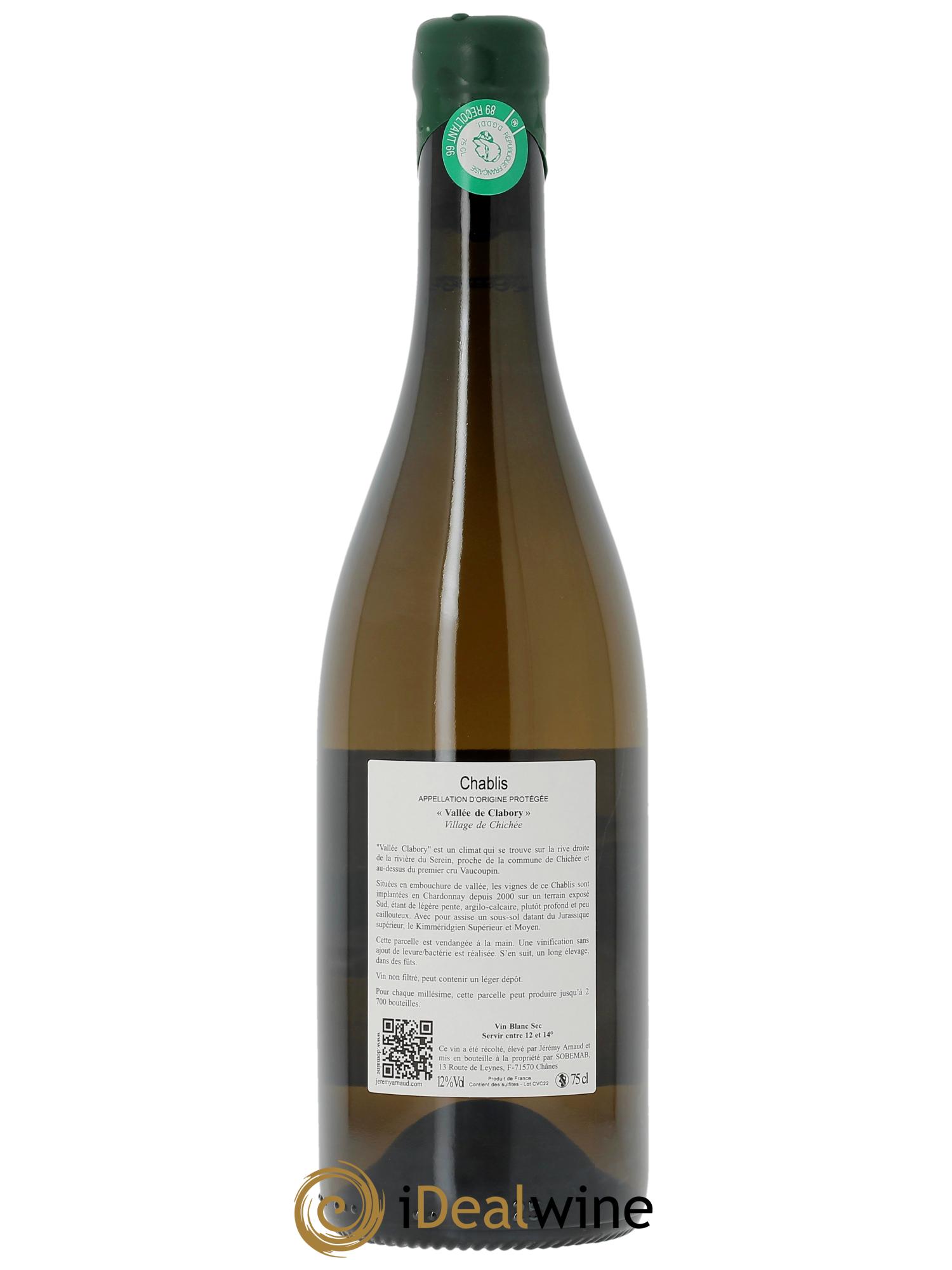 Chablis Vallée Clabory Jérémy Arnaud  2022 - Posten von 1 Flasche - 1