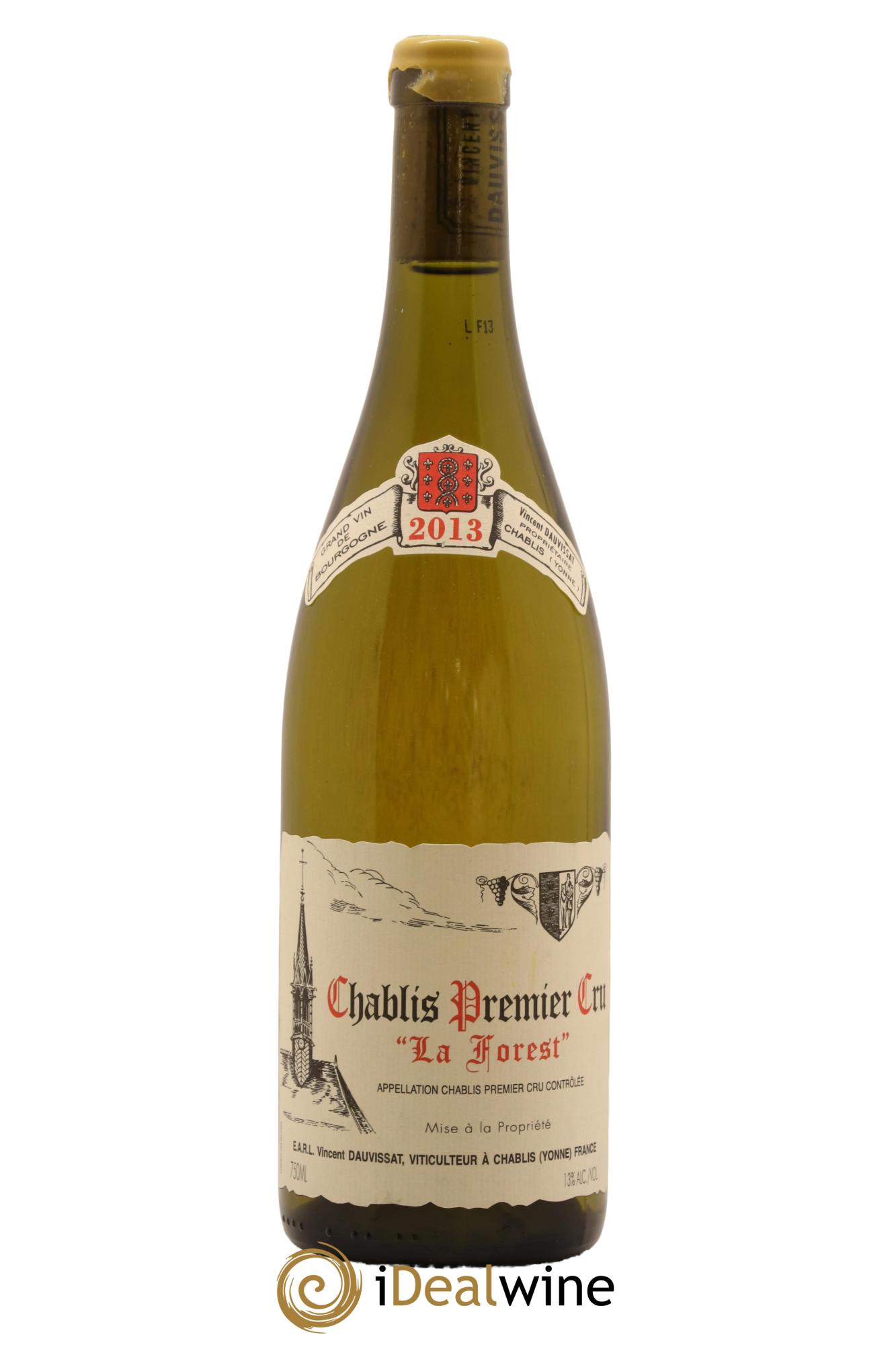 Chablis 1er Cru La Forest Vincent Dauvissat (Domaine) 2013 - Lot de 1 bouteille - 0