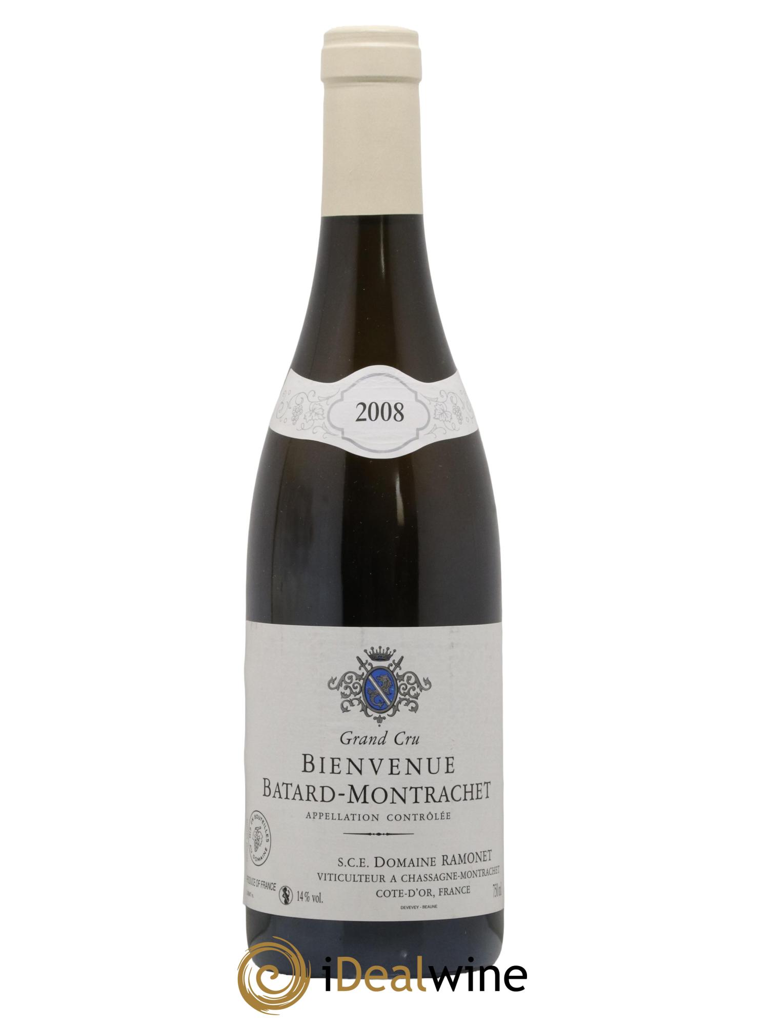 Bienvenues-Bâtard-Montrachet Grand Cru Ramonet (Domaine) 2008 - Lot de 1 bouteille - 0