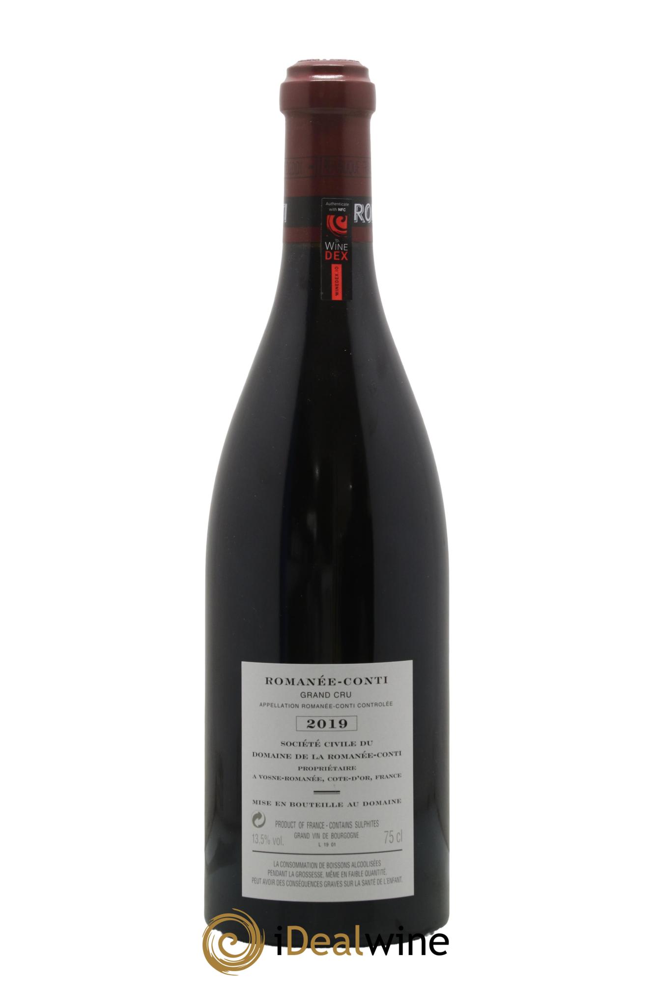 Romanée-Conti Grand Cru Domaine de la Romanée-Conti 2019 - Lot of 1 bottle - 1