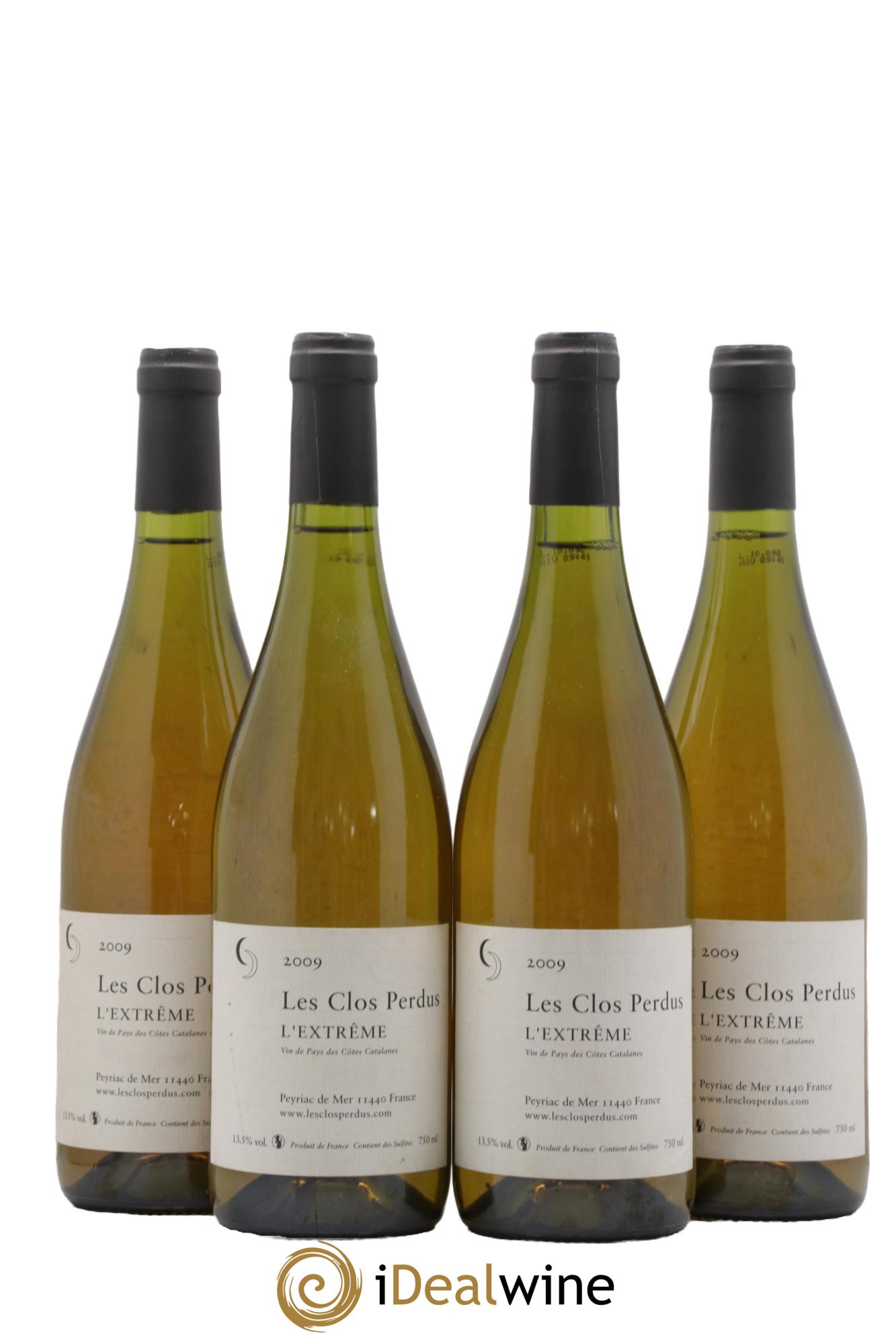 Côtes Catalanes (VDP des Côtes Catalanes) Clos Perdus L'Extrême 2009 - Lot de 4 bouteilles - 0