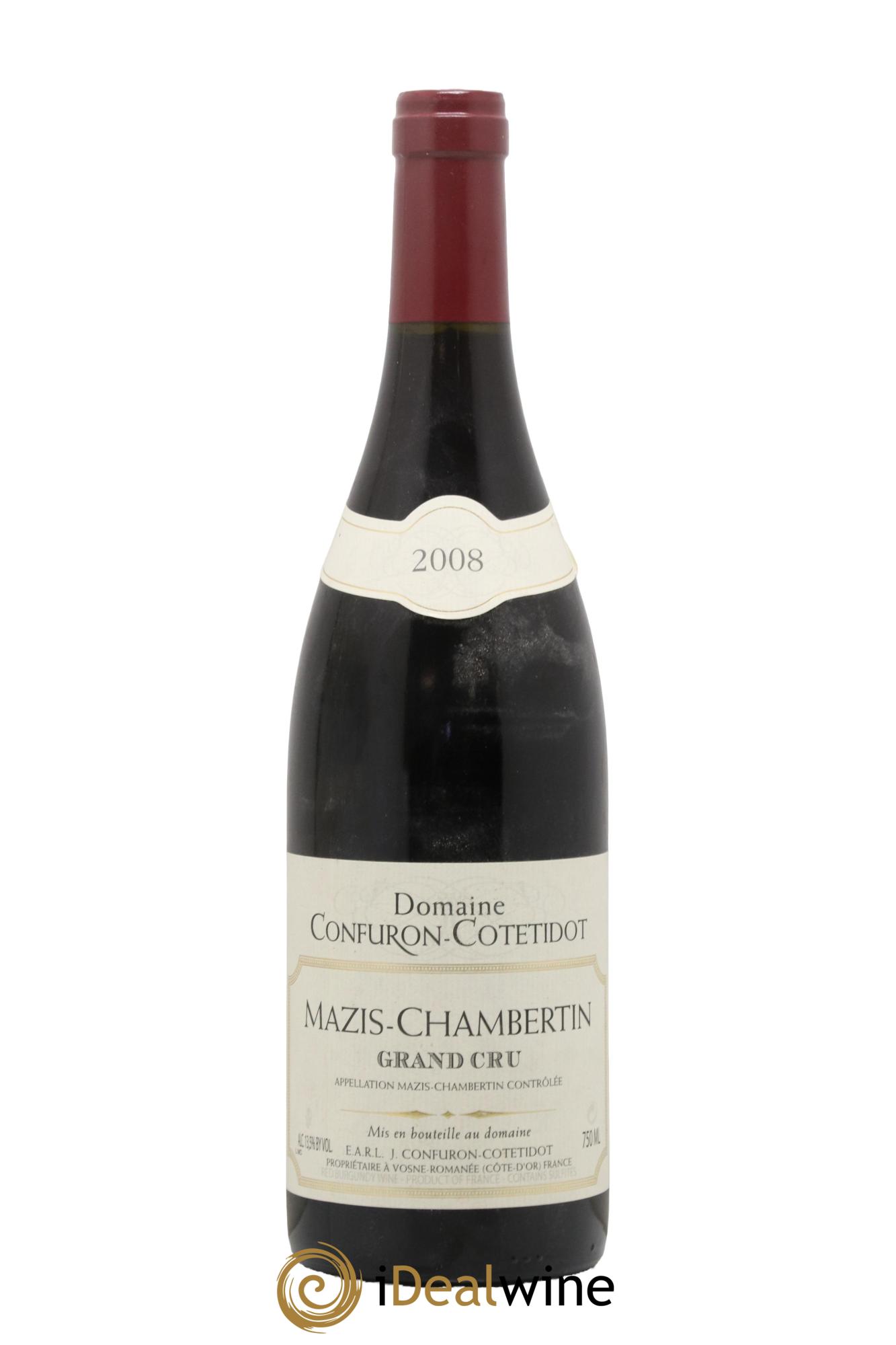 Mazis-Chambertin Grand Cru Confuron-Cotetidot 2008 - Lot of 1 bottle - 0