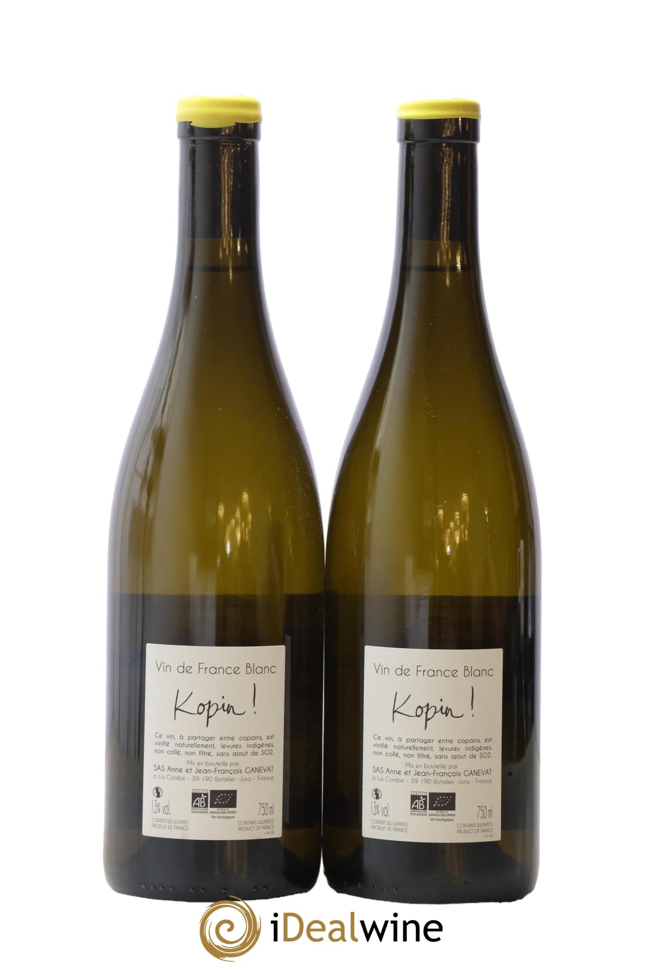 Vin de France Kopin Anne et Jean François Ganevat - Lot de 2 bouteilles - 1
