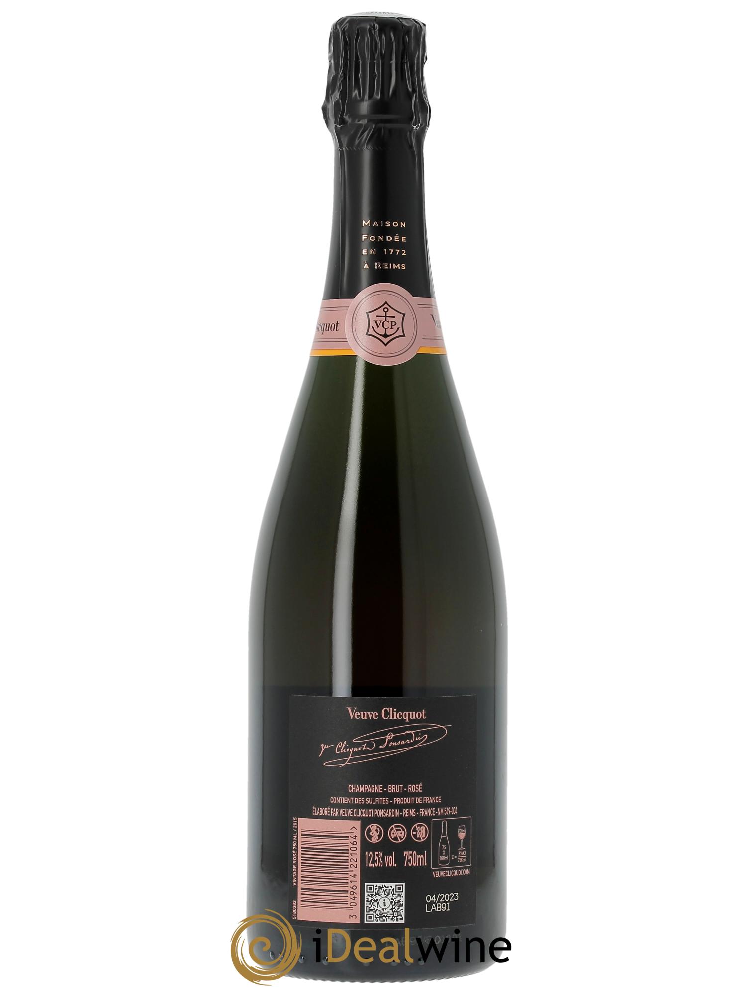 Vintage Rosé Veuve Clicquot  2015 - Lotto di 1 bottiglia - 2
