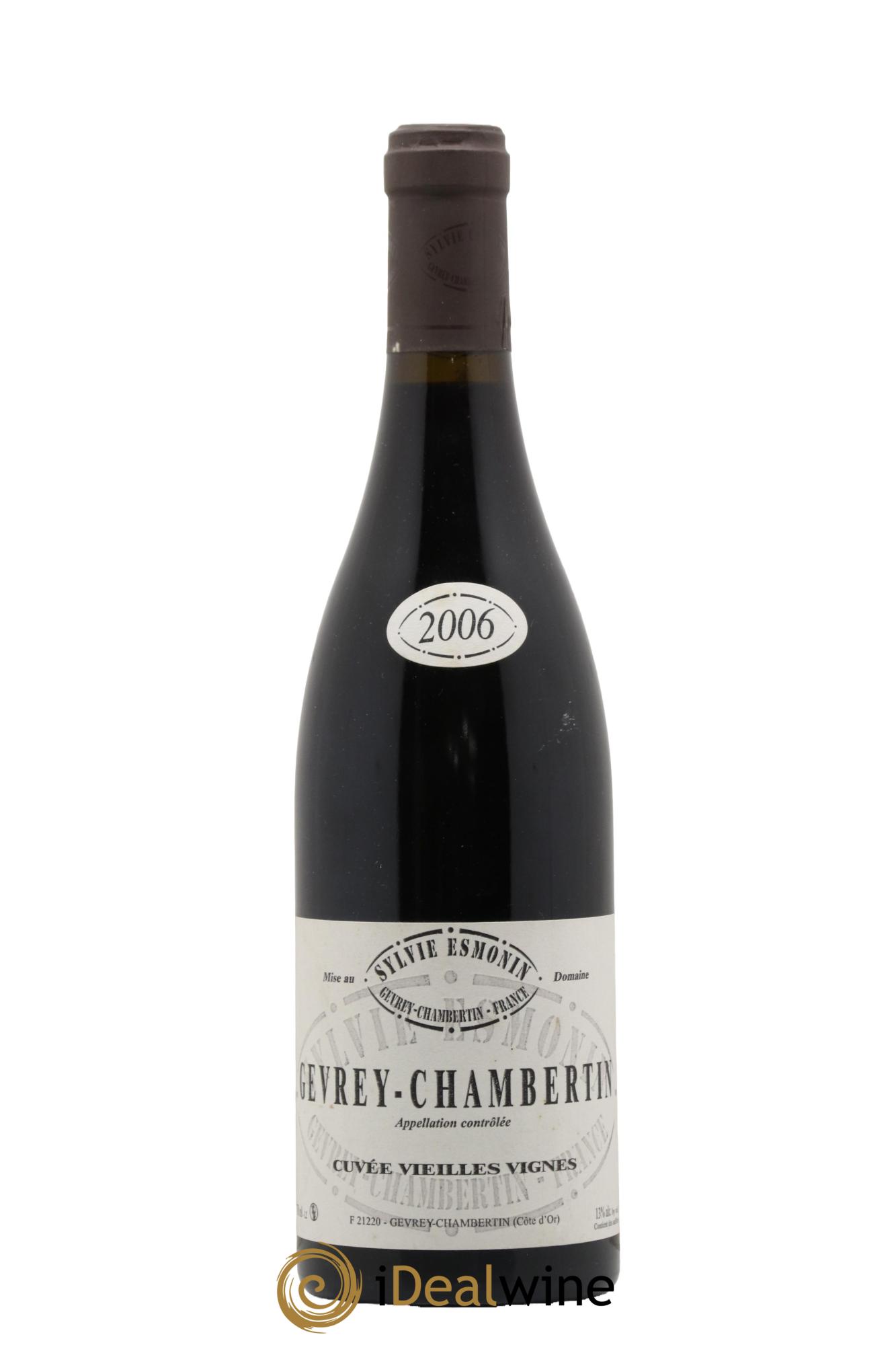 Gevrey-Chambertin Vieilles Vignes Sylvie Esmonin 2006 - Lot de 1 bouteille - 0
