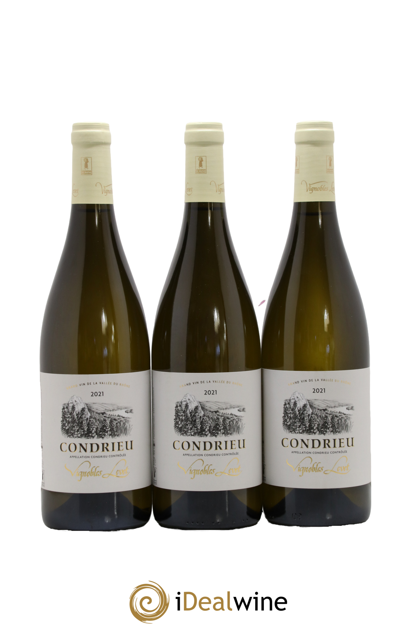 Condrieu Vignobles Levet 2021 - Lot de 3 bouteilles - 0
