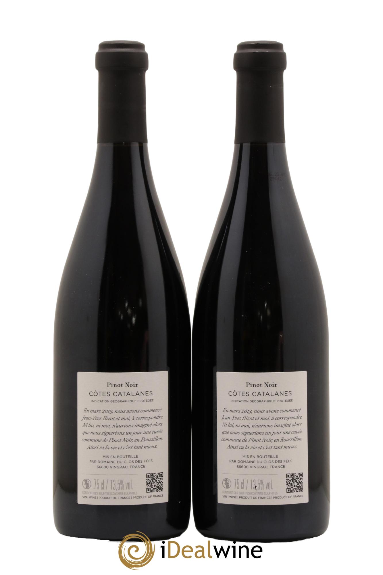 Côtes Catalanes Clos des Fées 100 Phrases pour éventails Hervé Bizeul  2022 - Lot de 2 bouteilles - 1