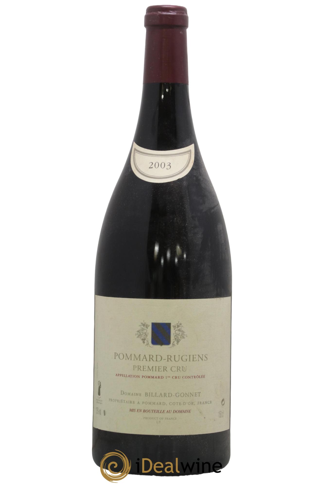 Pommard 1er Cru Rugiens Billard Gonnet 2003 - Lot de 1 magnum - 0