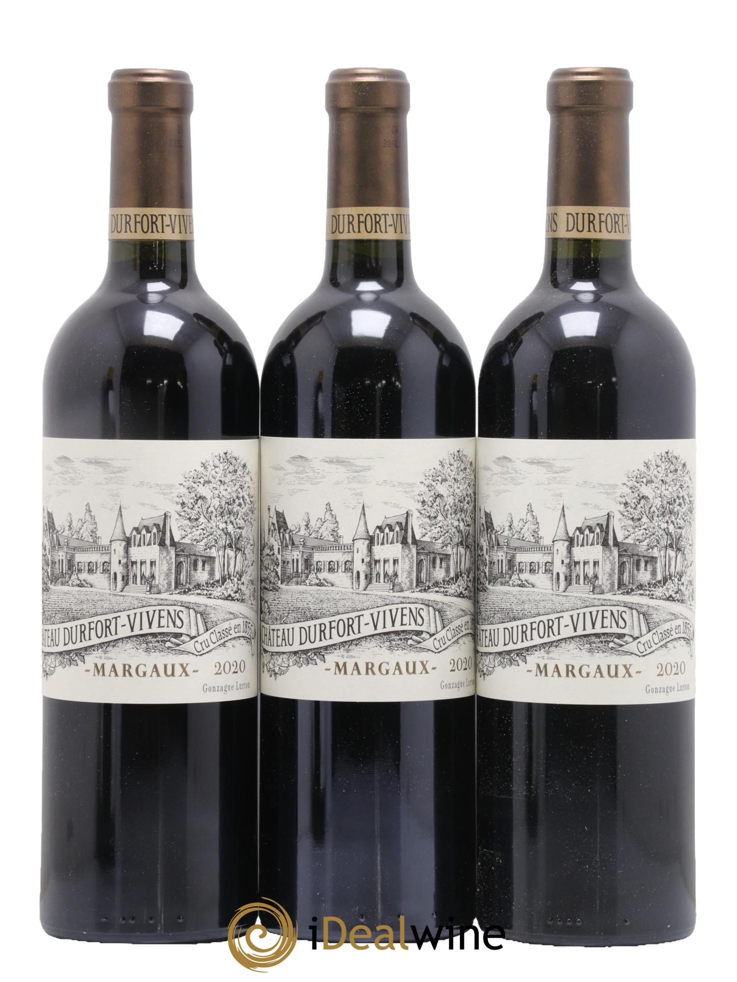 Château Durfort Vivens 2ème Grand Cru Classé 2020 - Lot de 3 bouteilles - 0