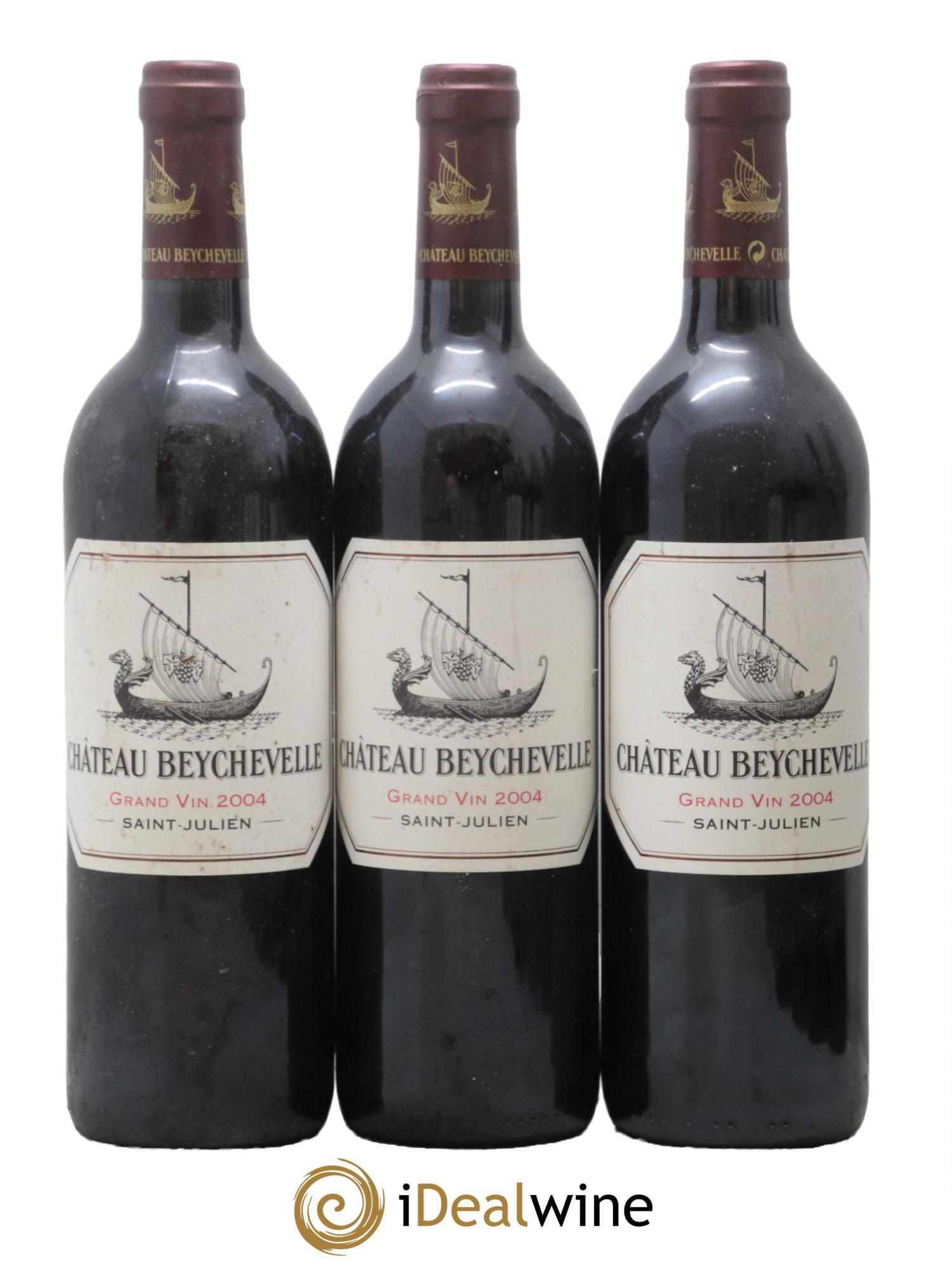 Château Beychevelle 4ème Grand Cru Classé 2004 - Lot de 3 bouteilles - 0