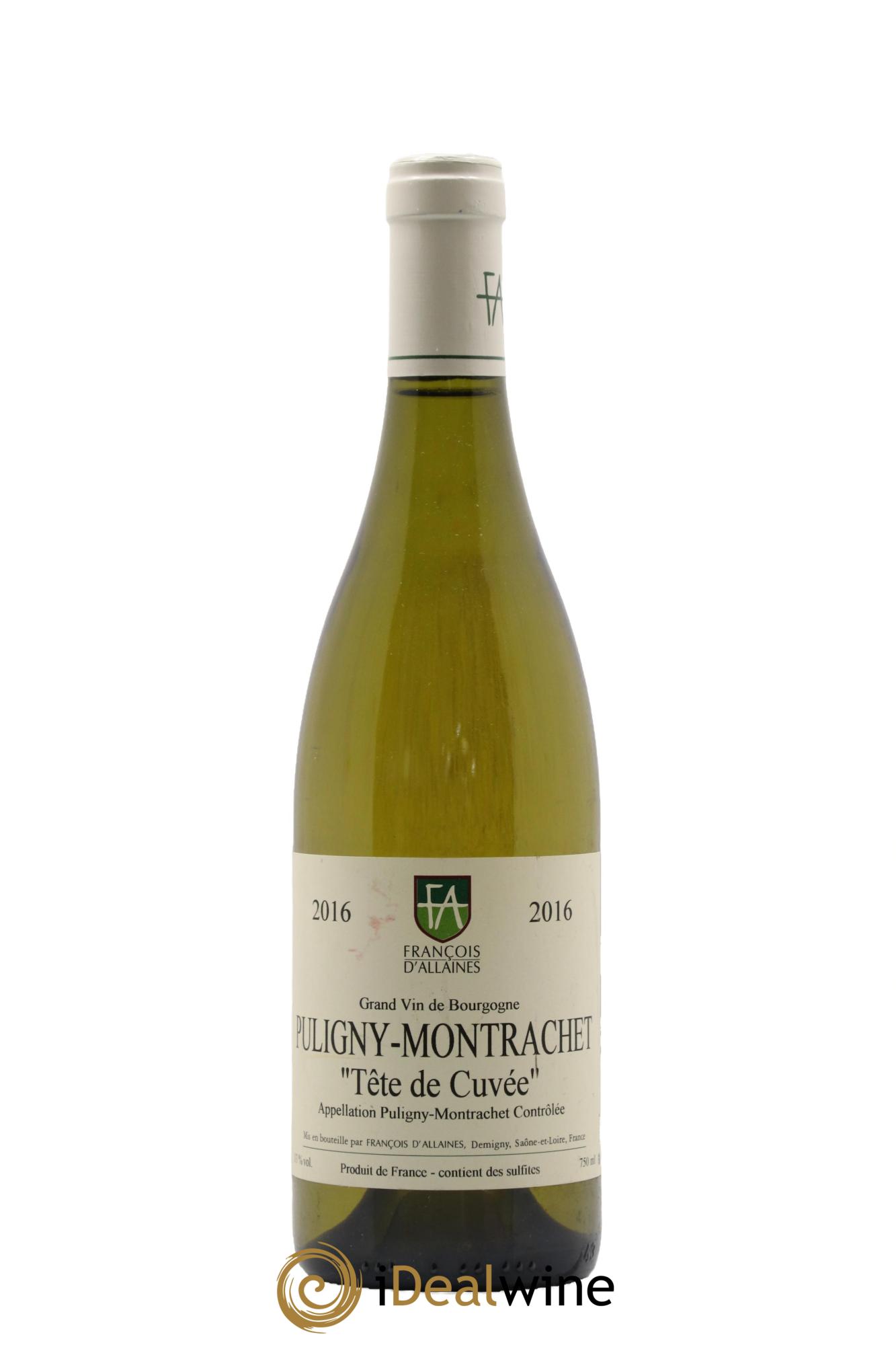Puligny-Montrachet Tête de Cuvée Maison François d'Allaines 2016 - Lotto di 1 bottiglia - 0