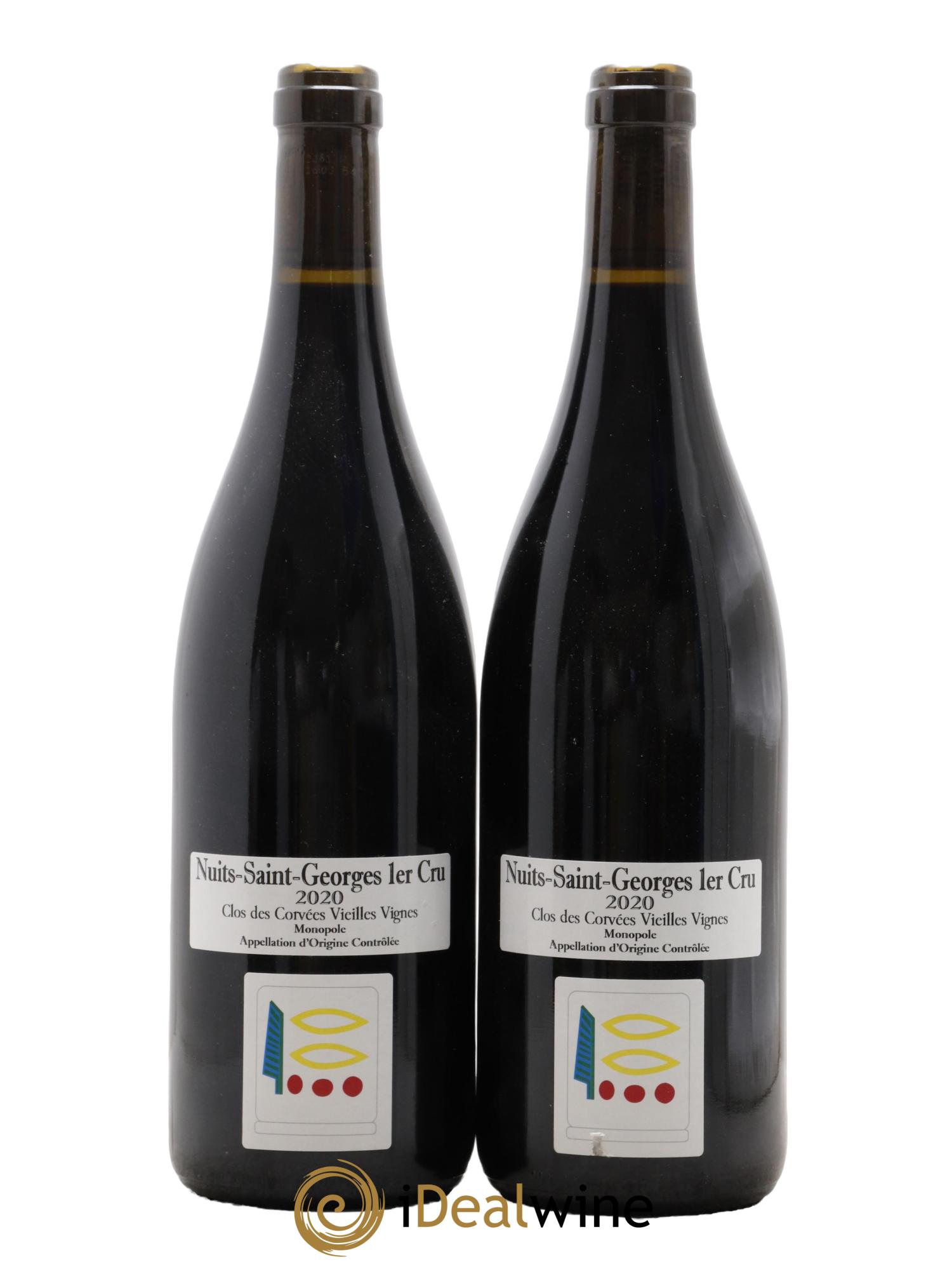 Nuits-Saint-Georges 1er Cru Le Clos des Corvées Prieuré Roch 2020 - Lot de 2 bouteilles - 0