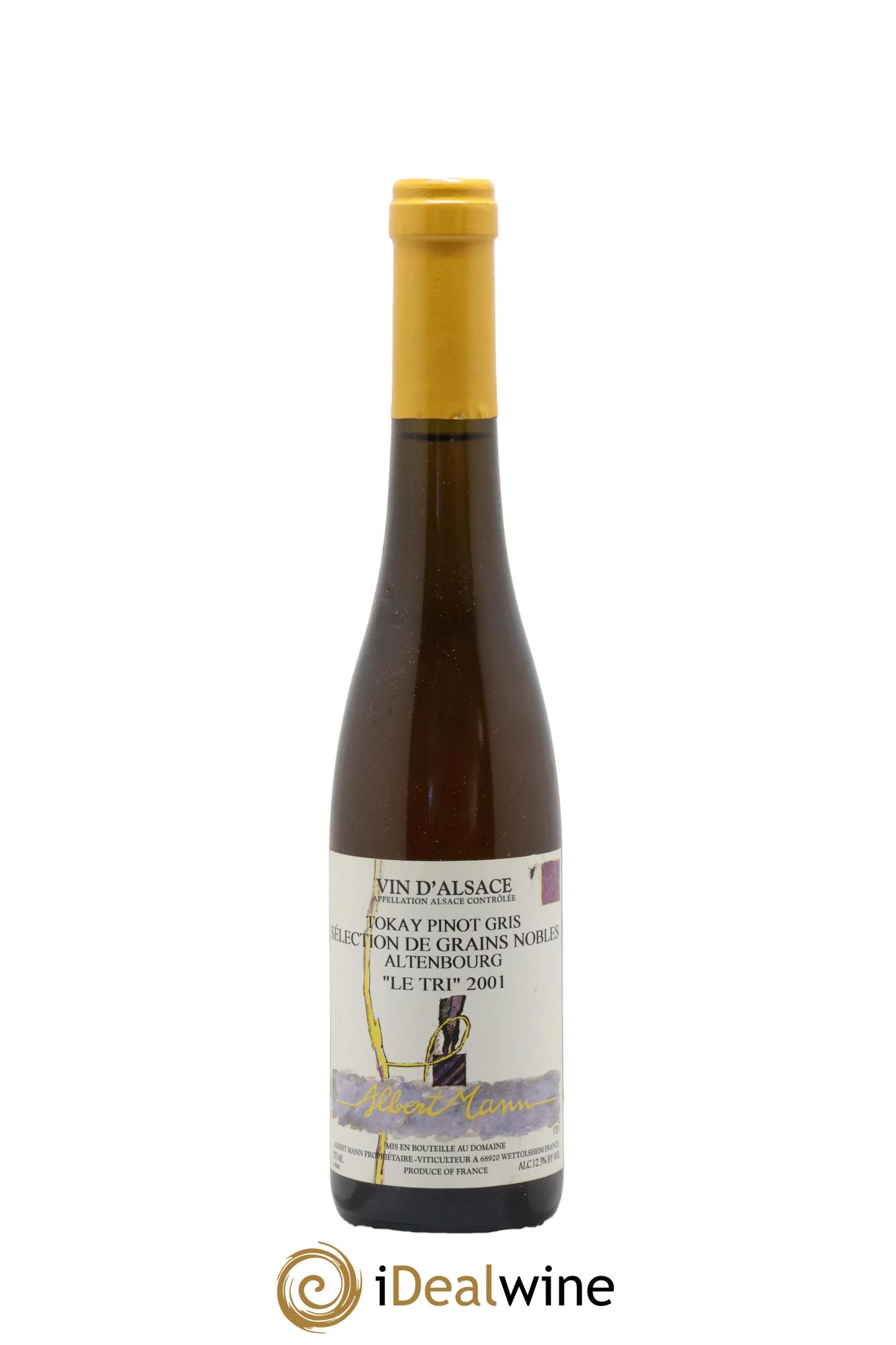 Alsace Pinot Gris Sélection de grains nobles Altenbourg  Le Tri Albert Mann 2001 - Lot de 1 demi bouteille - 0