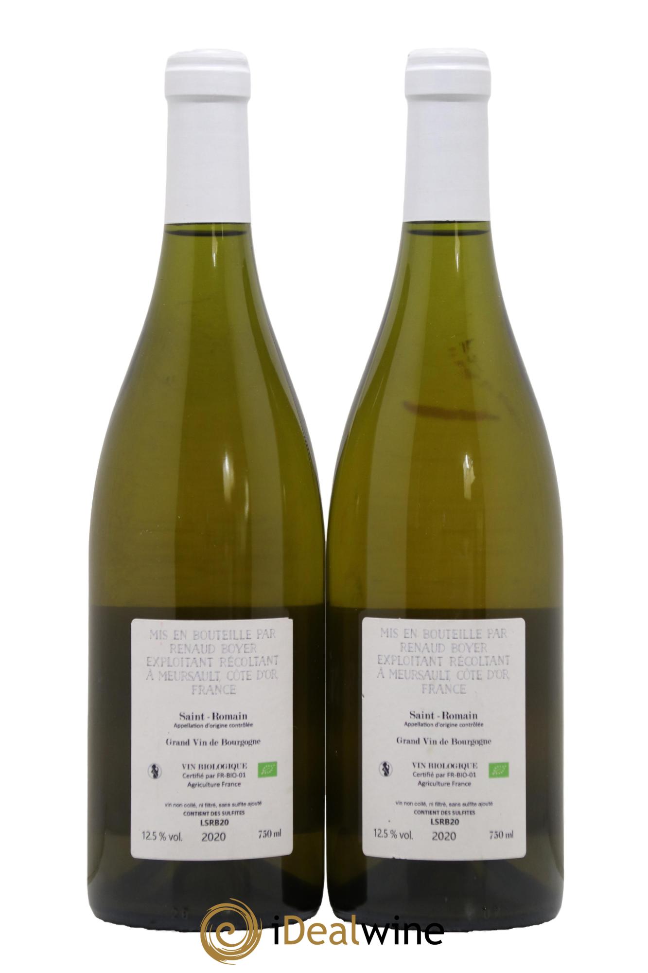 Saint-Romain Renaud Boyer 2020 - Lot of 2 bottles - 1