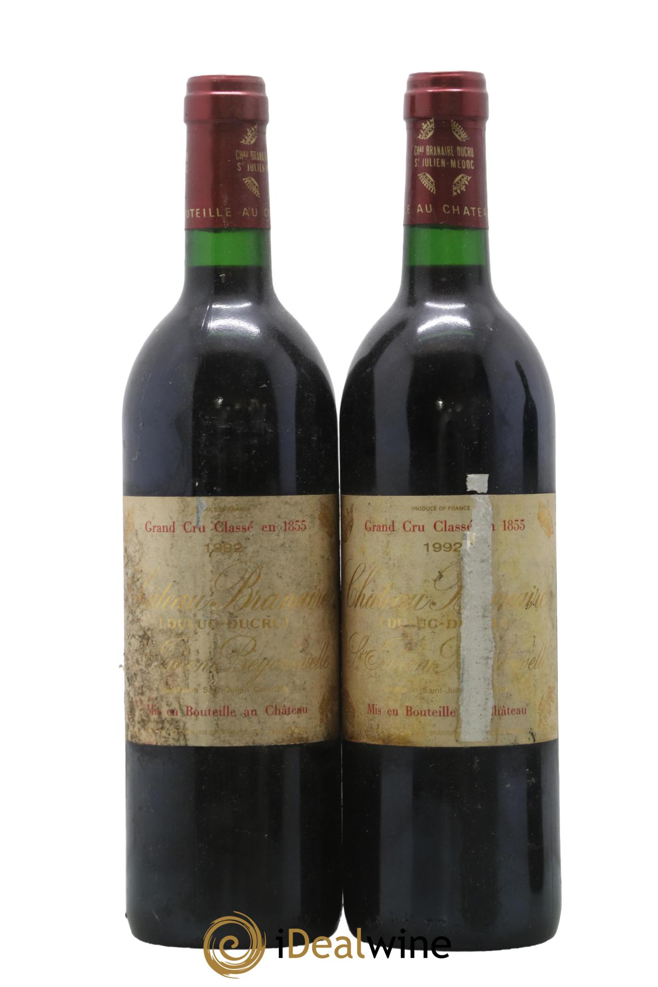 Château Branaire Ducru 4ème Grand Cru Classé 1992 - Lot of 2 bottles - 0