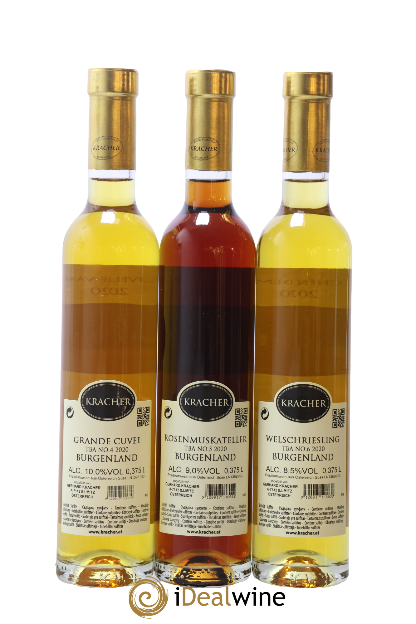 Coffret Panaché Grande Cuvée Kracher 2020 - Lot de 6 demi bouteilles - 4